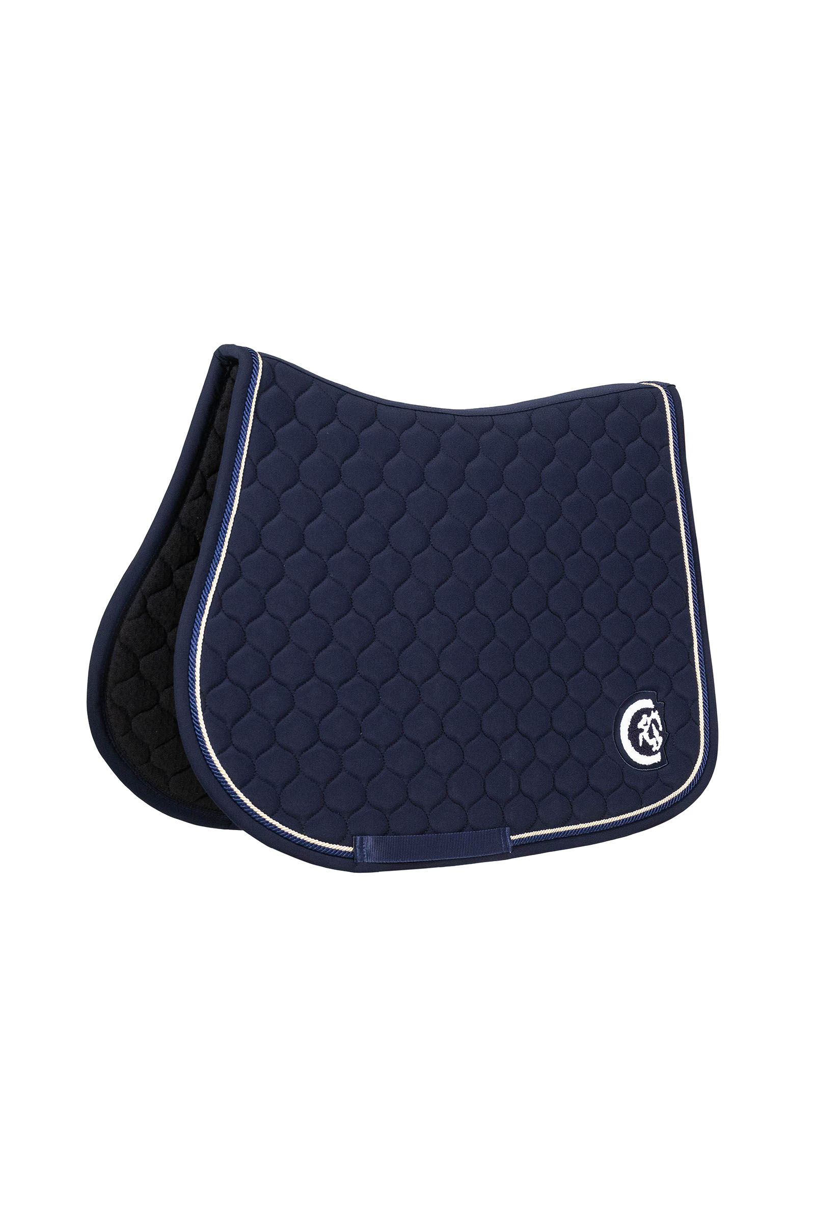 navy Kentucky Horsewear Tapis de selle Onion Quilt avec logo 3D