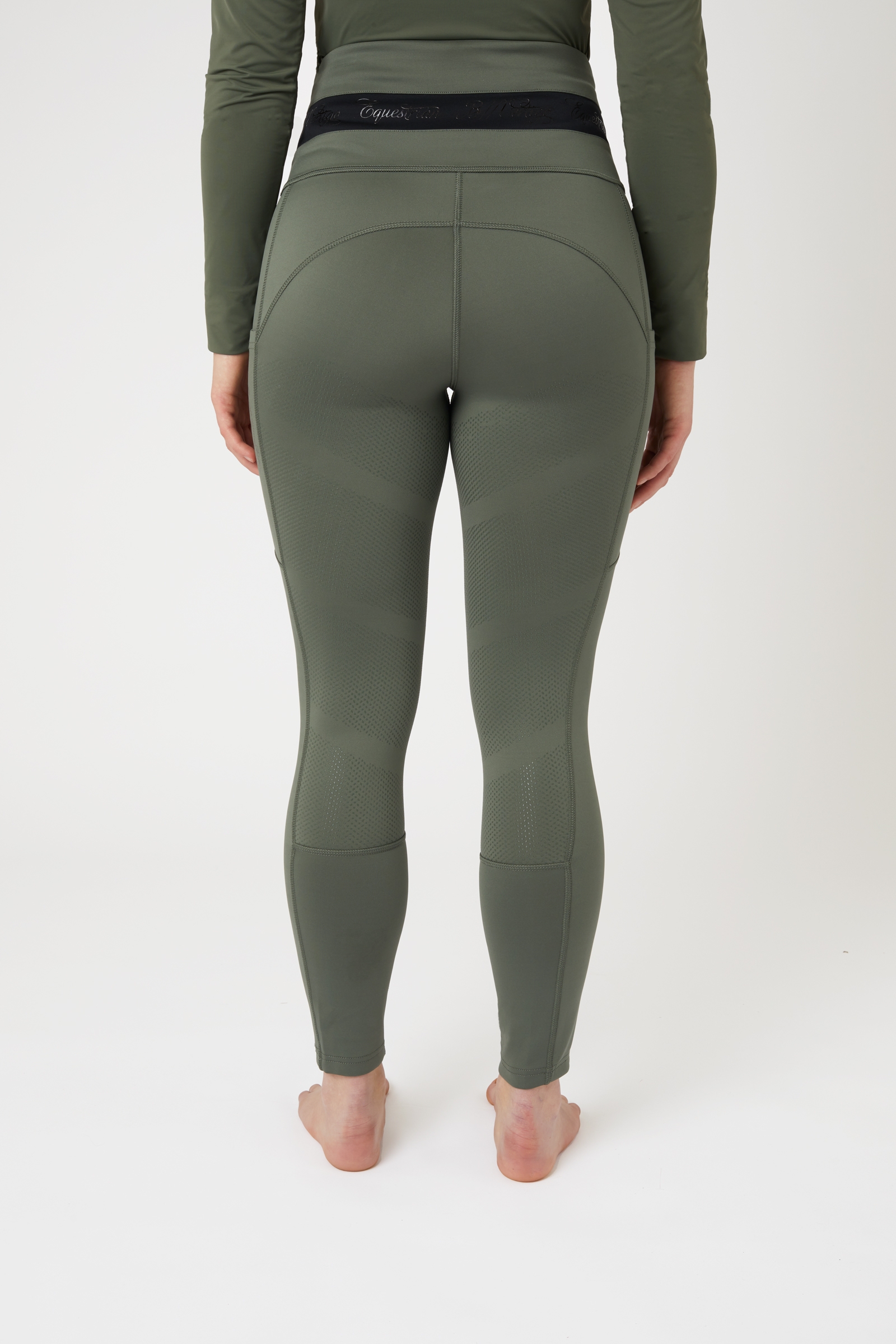 Leggings d'&eacute;quitation B Vertigo Caitlin taille haute et fond int&eacute;gral pour femme