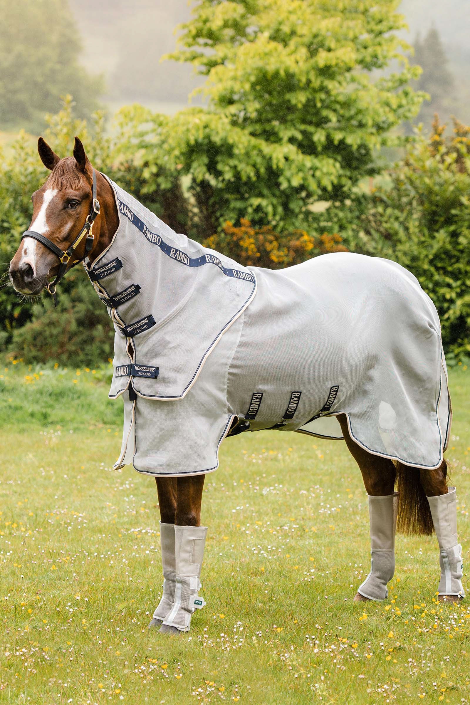 Horseware Rambo Protector couverture anti-mouches avec cou amovible
