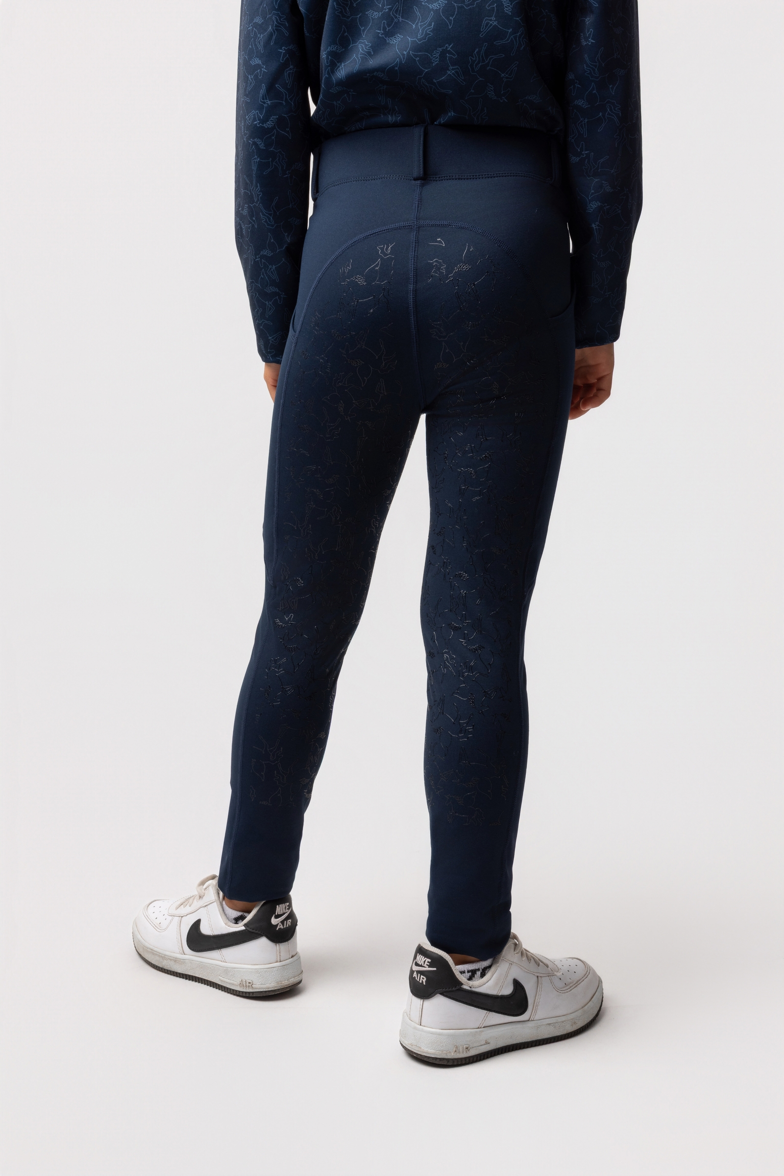 Horze Dea pantalon d'&eacute;quitation pour enfants avec fond int&eacute;gral