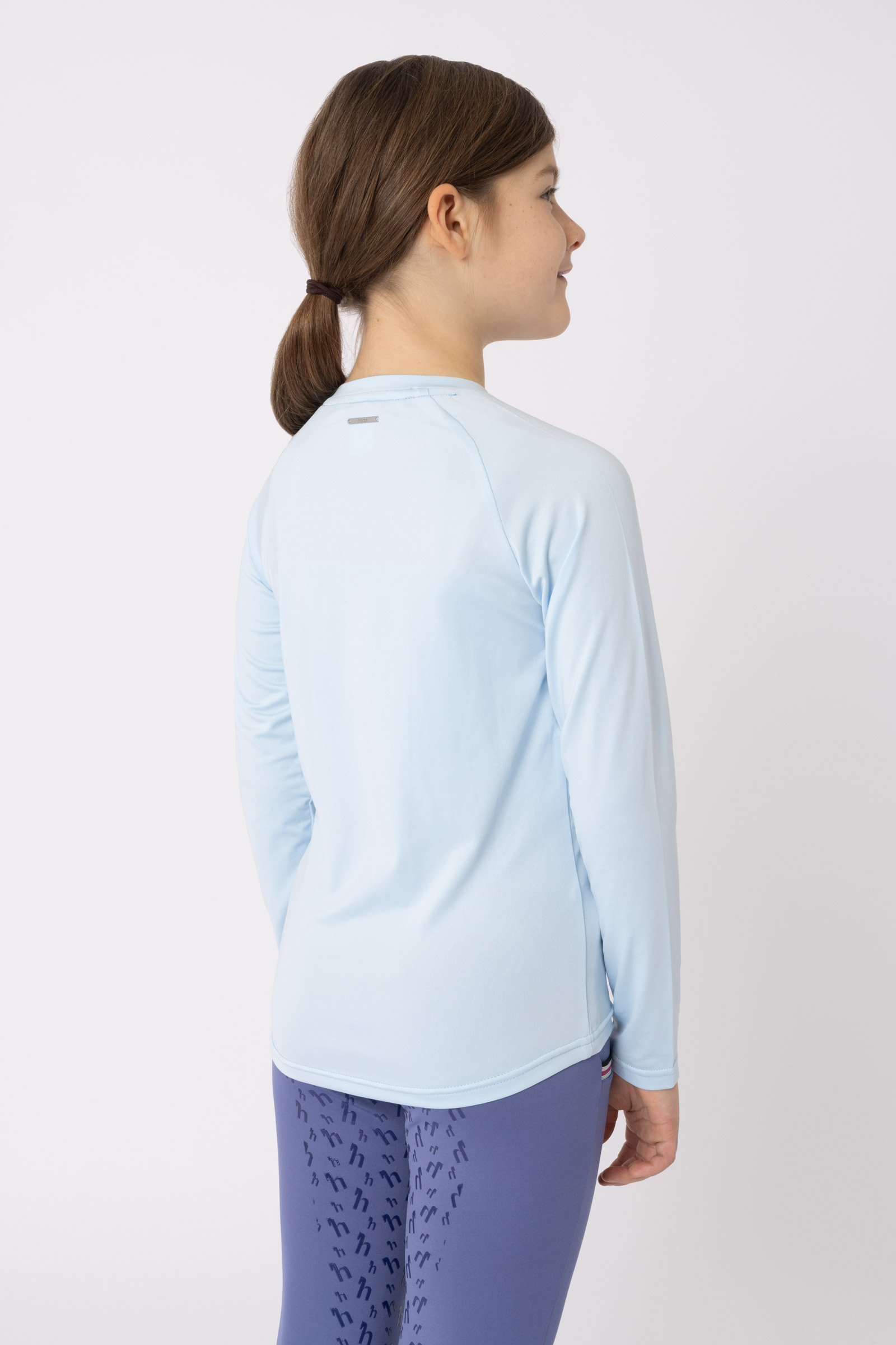 T-shirt &agrave; manches longues fonctionnel Horze Flora, enfant