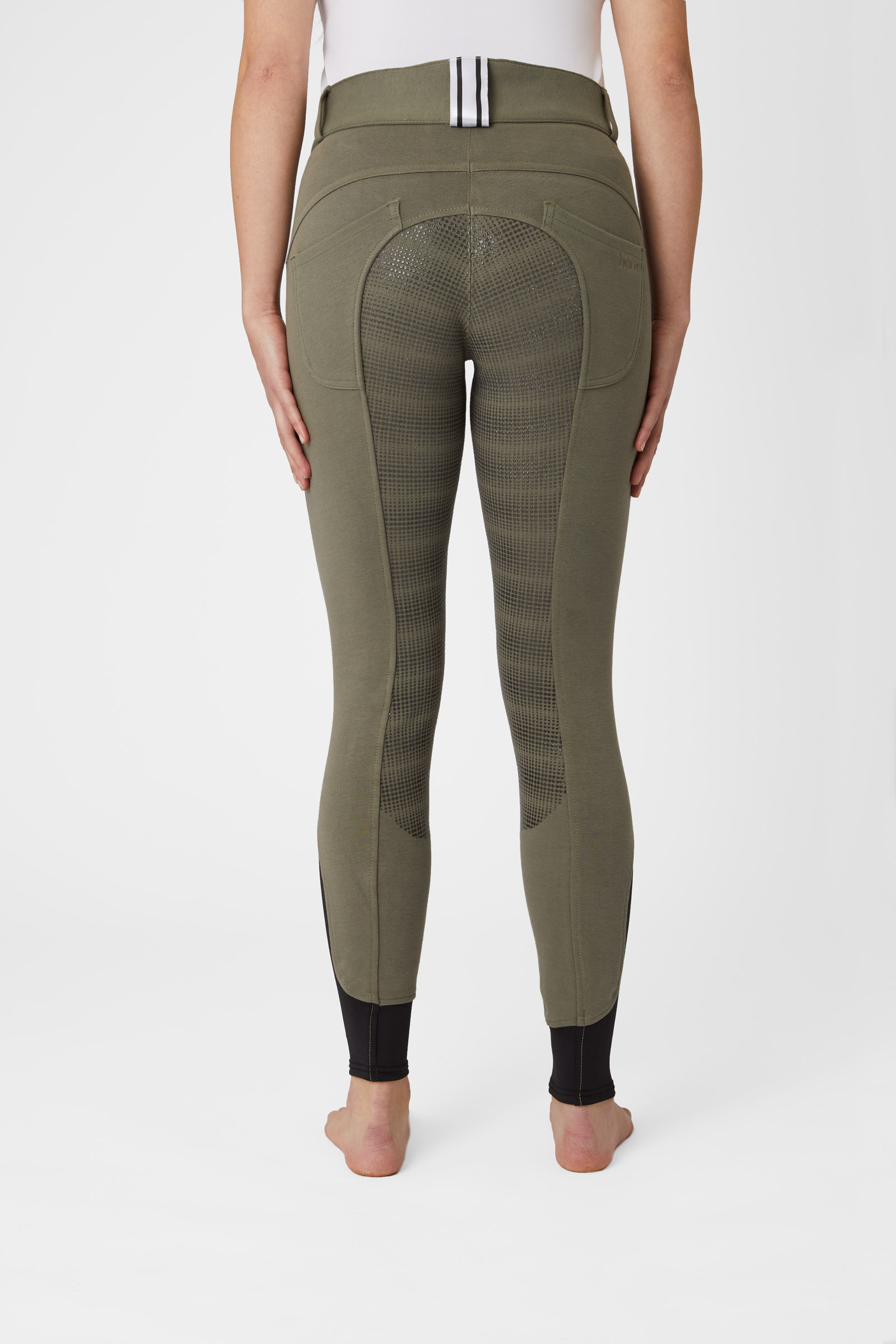 Pantalon d'équitation à fond intégral Horze, femme, avec passants de ceinture déco