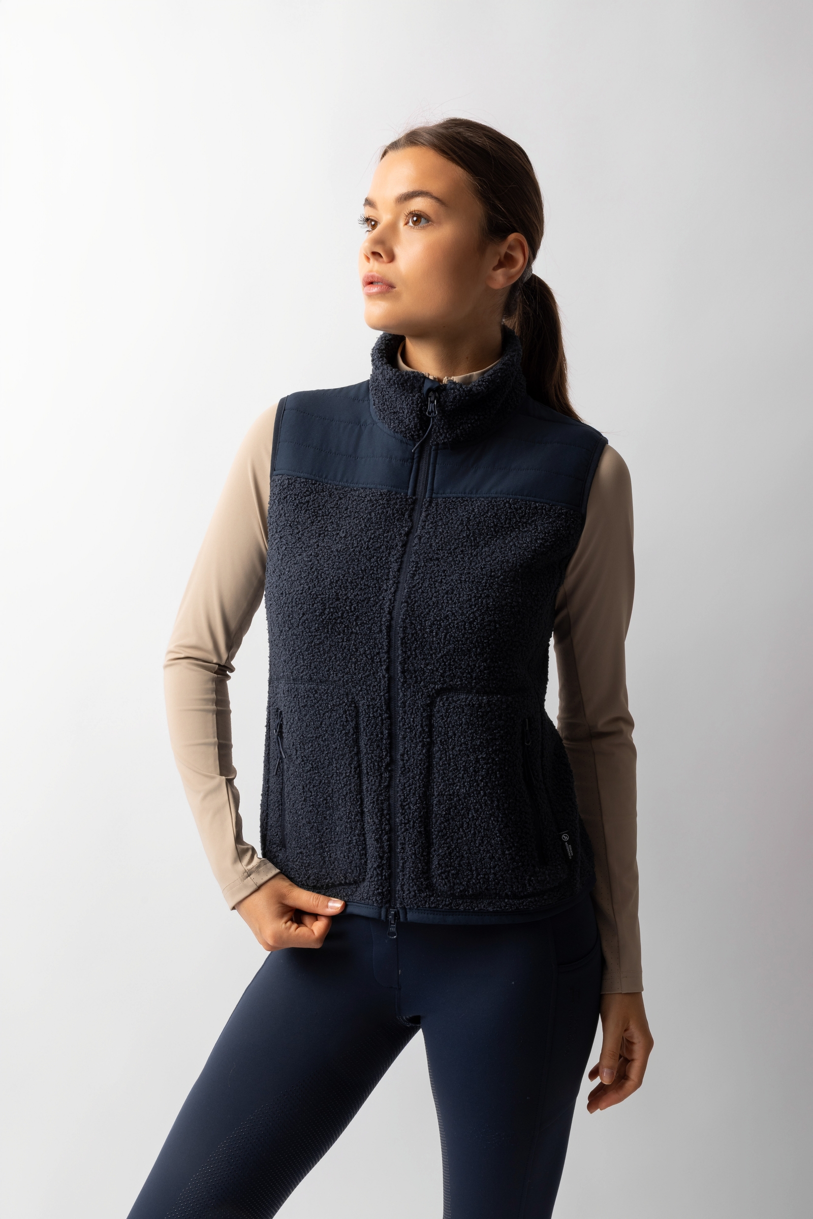 Horze Adira gilet en teddy fleece pour femmes