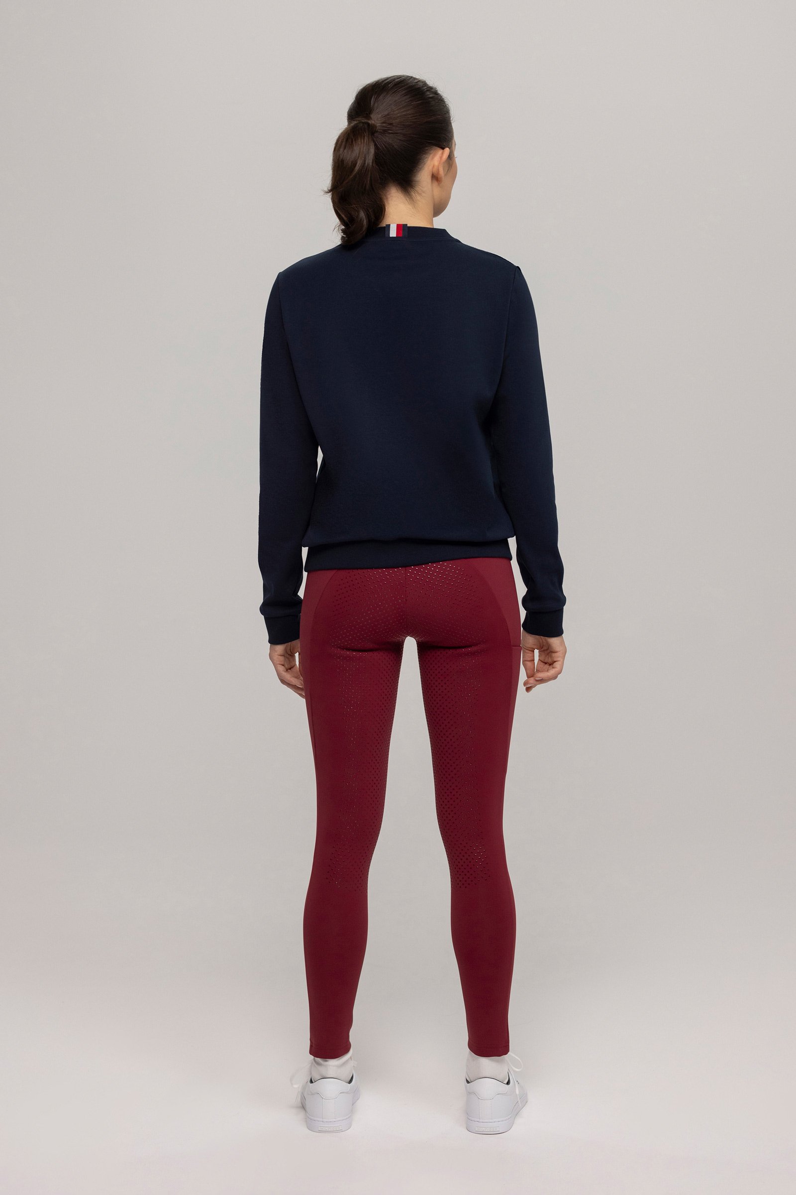 Rouge Tommy Hilfiger Equestrian Vermont pantalon d'&eacute;quitation pour femmes avec fond int&eacute;gral