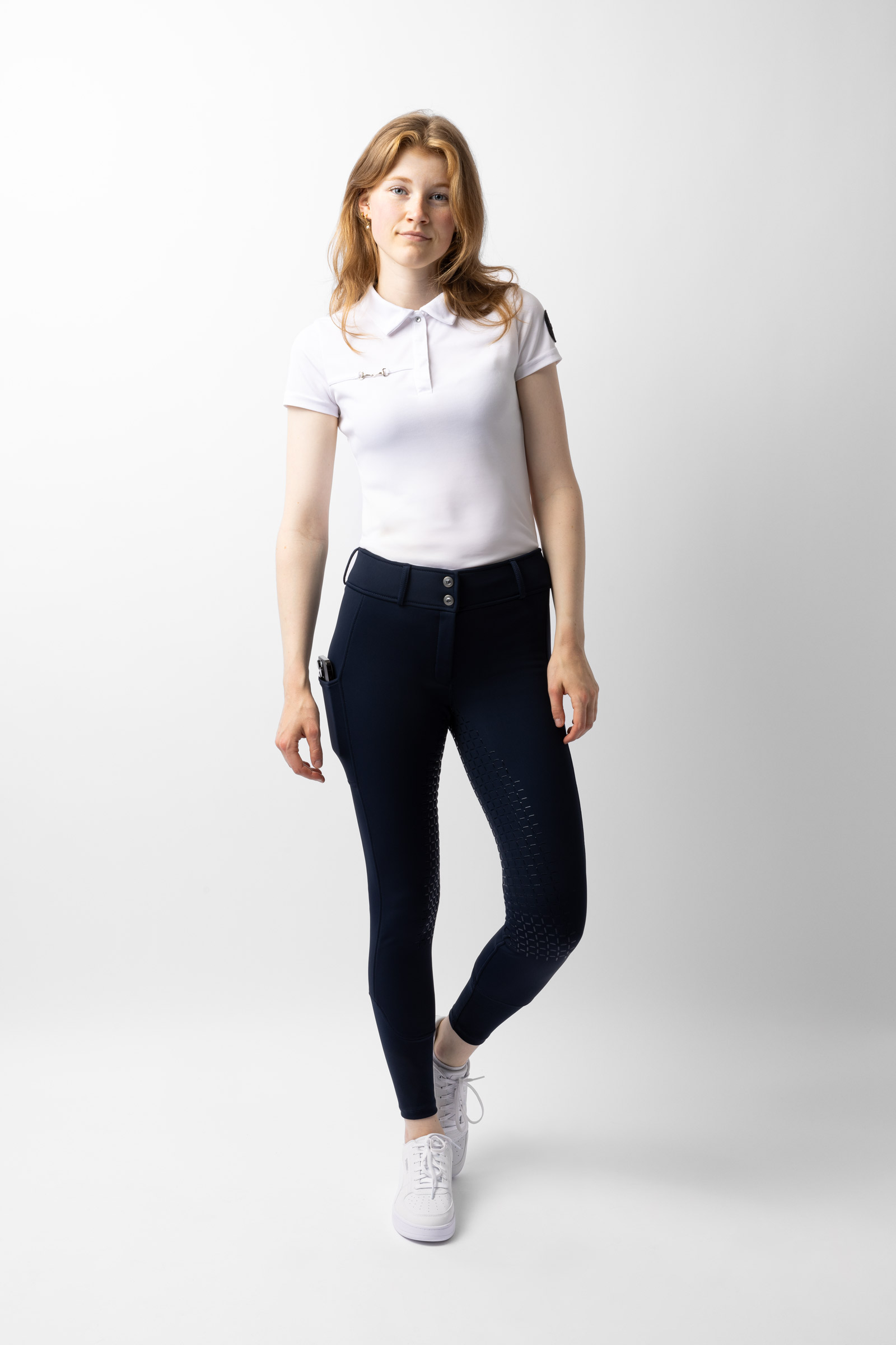 Horze Macy pantalon d'&eacute;quitation thermique &agrave; grip int&eacute;gral