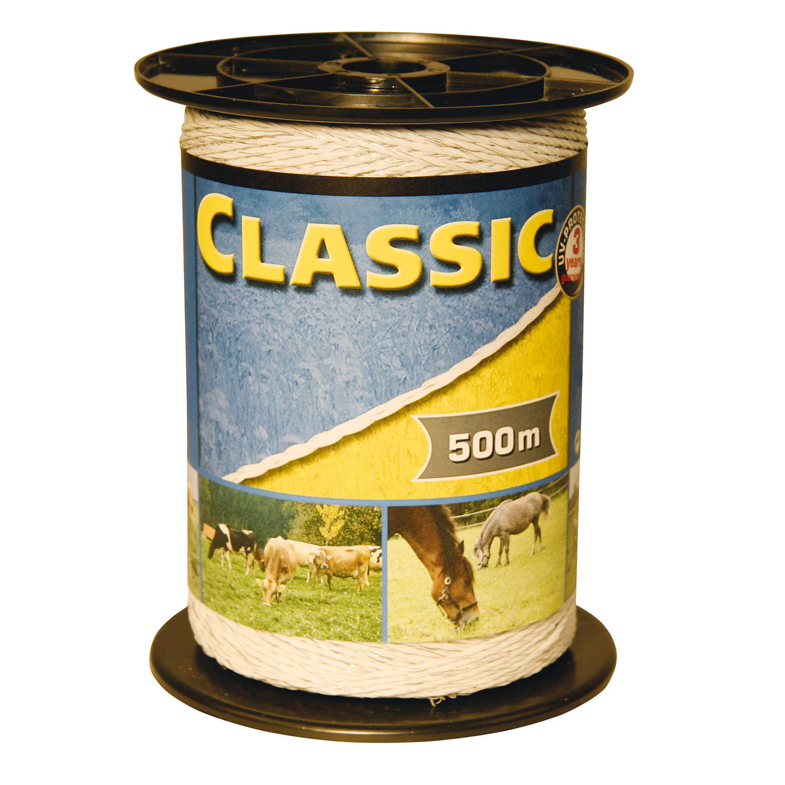 Fil Classic R6 500m blanc 6x0,20 inox Farm Patrol