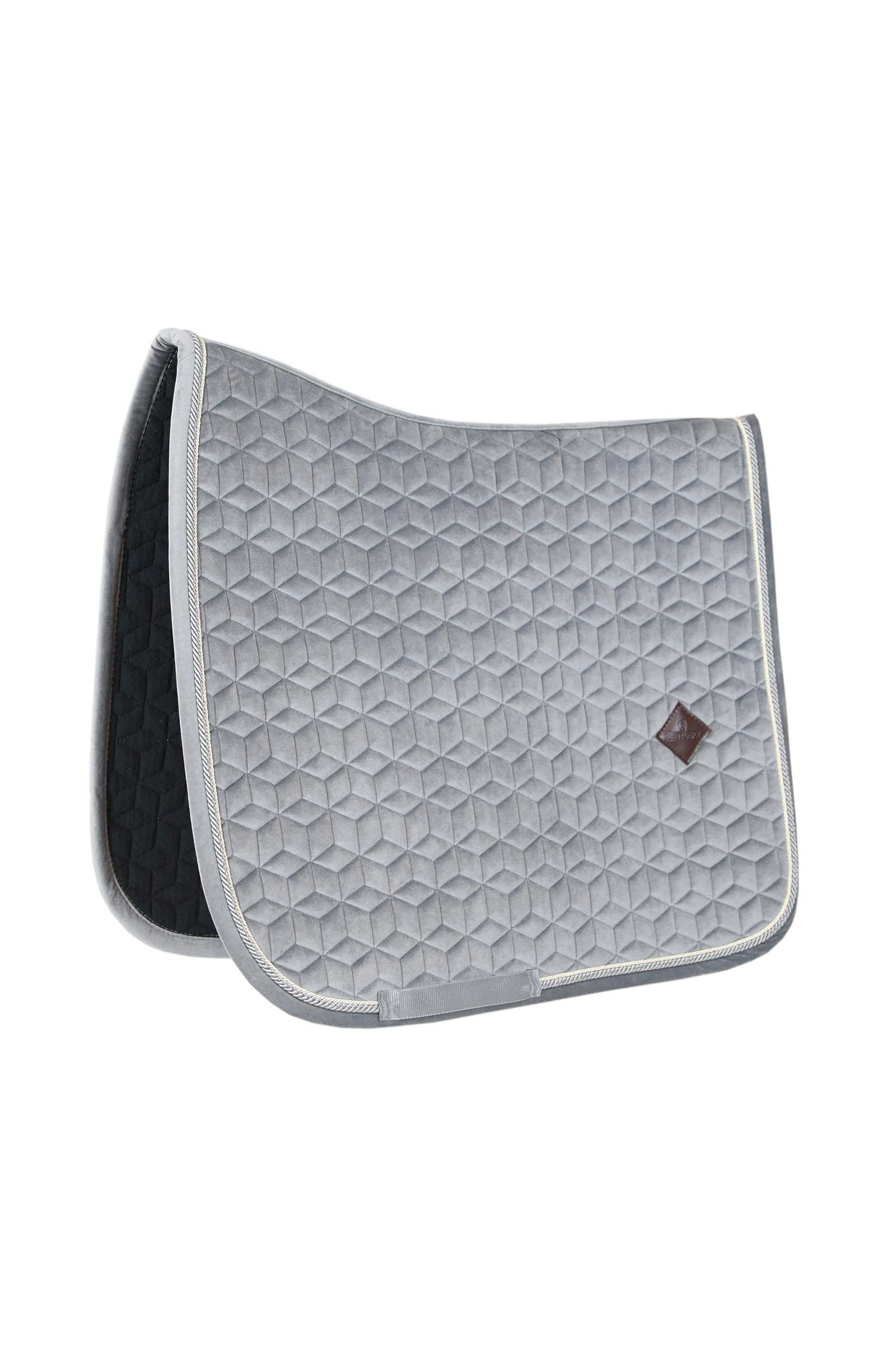 Grey Tapis de selle dressage Kentucky Horsewear Basic Velvet