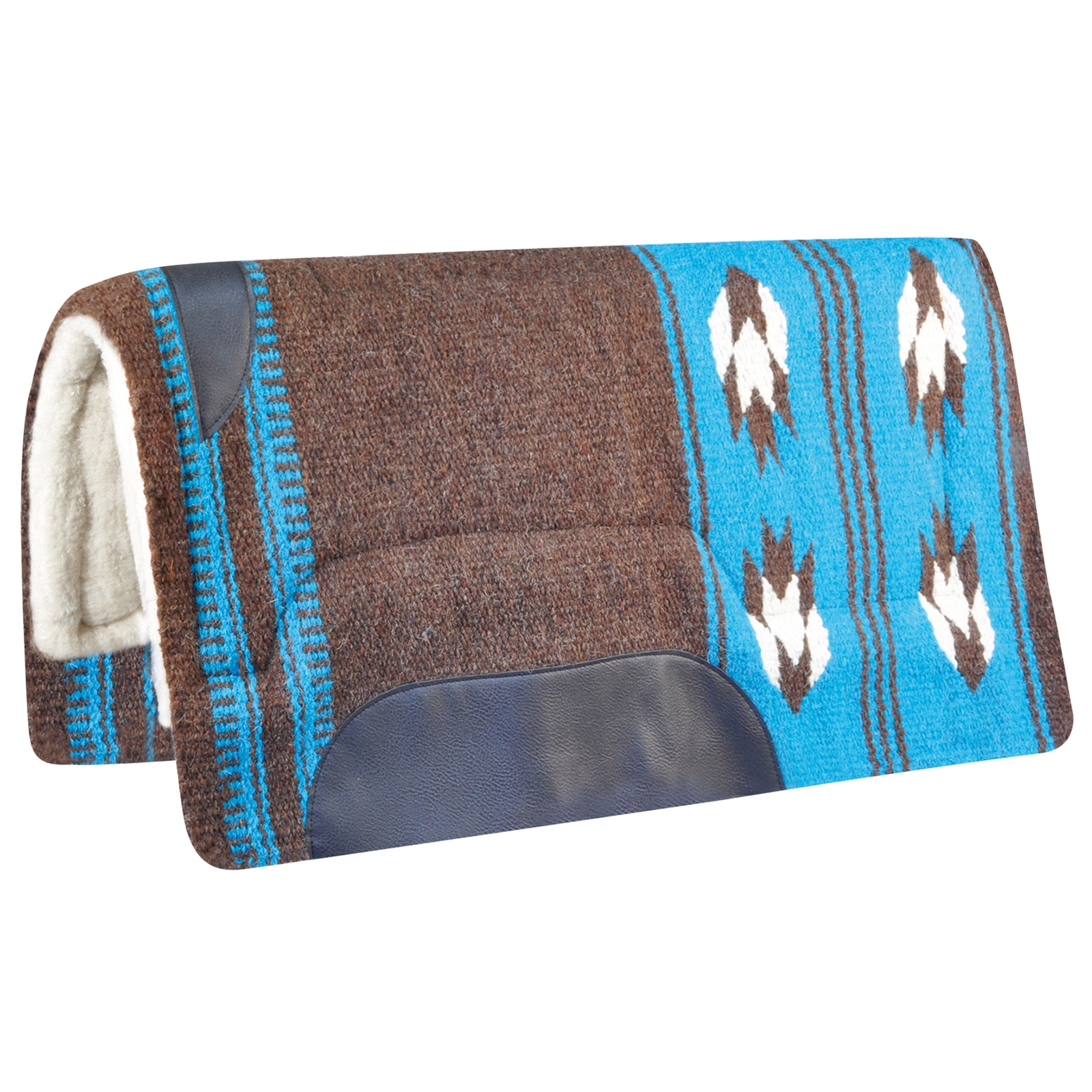 Brown/ Turquoise Tapis de selle Western Waldhausen Utah
