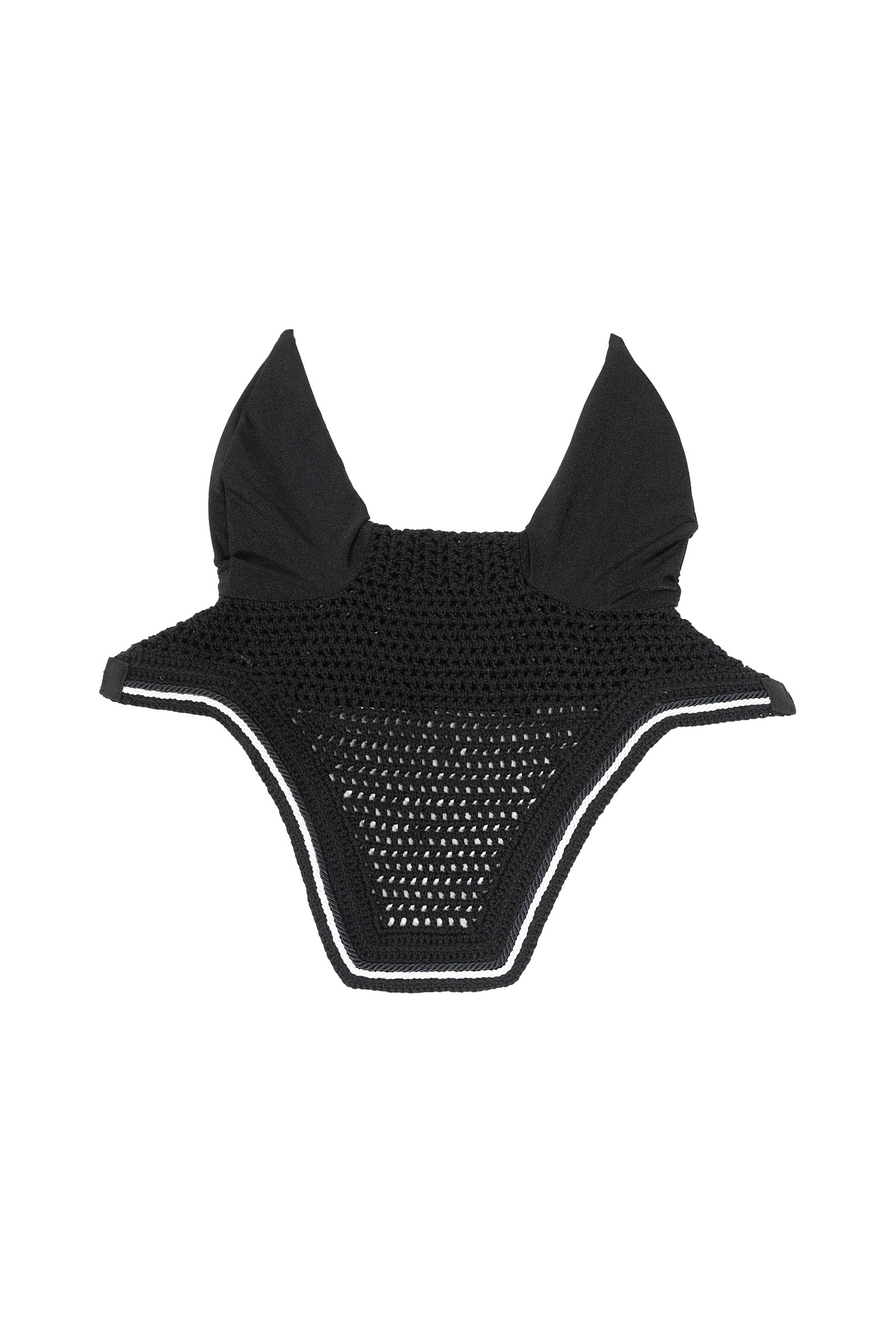 black Kentucky Horsewear bonnet anti-mouches Wellington Diamond Rope