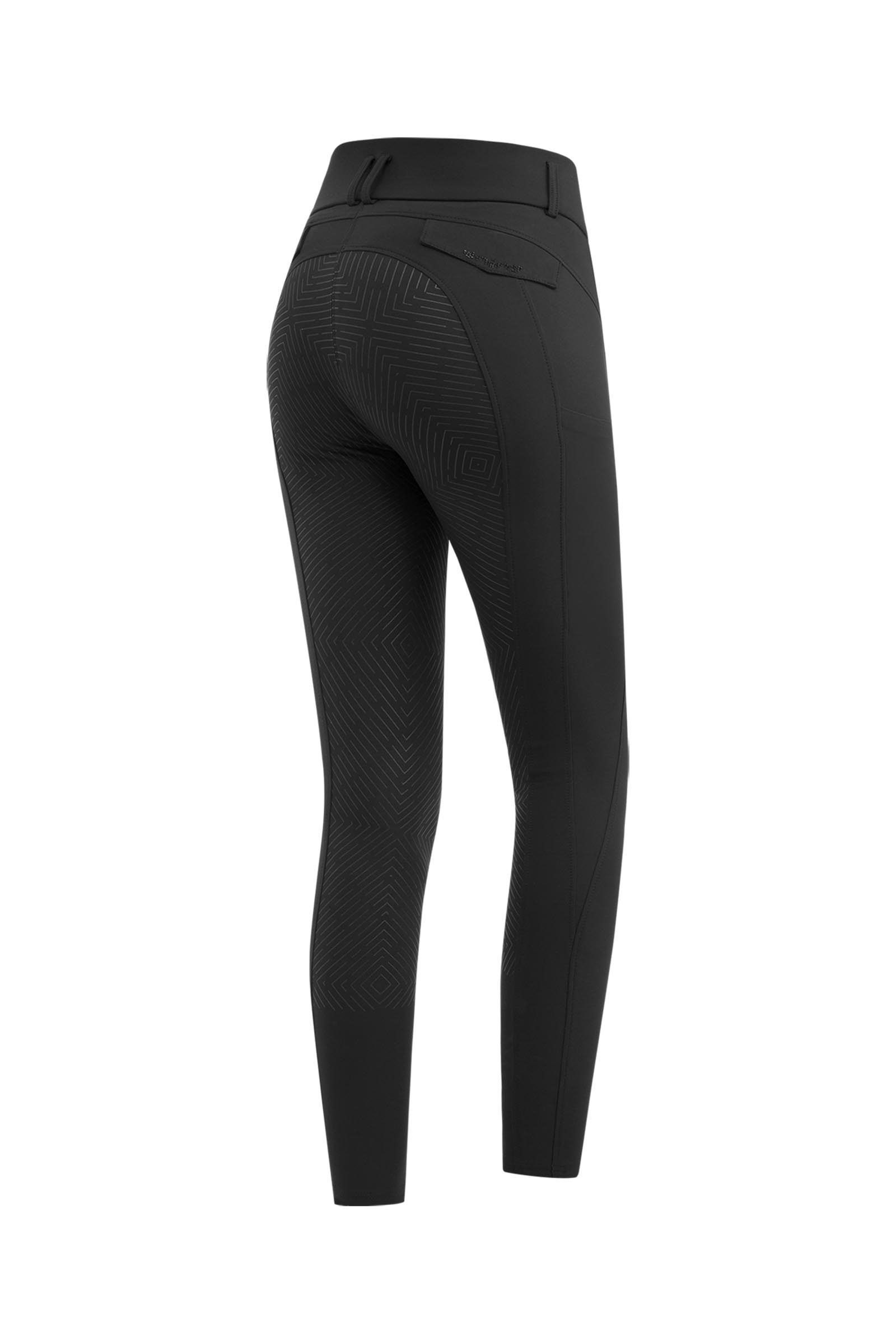 Black ELT Comfort Ride Glam pantalon d&rsquo;&eacute;quitation femme full grip