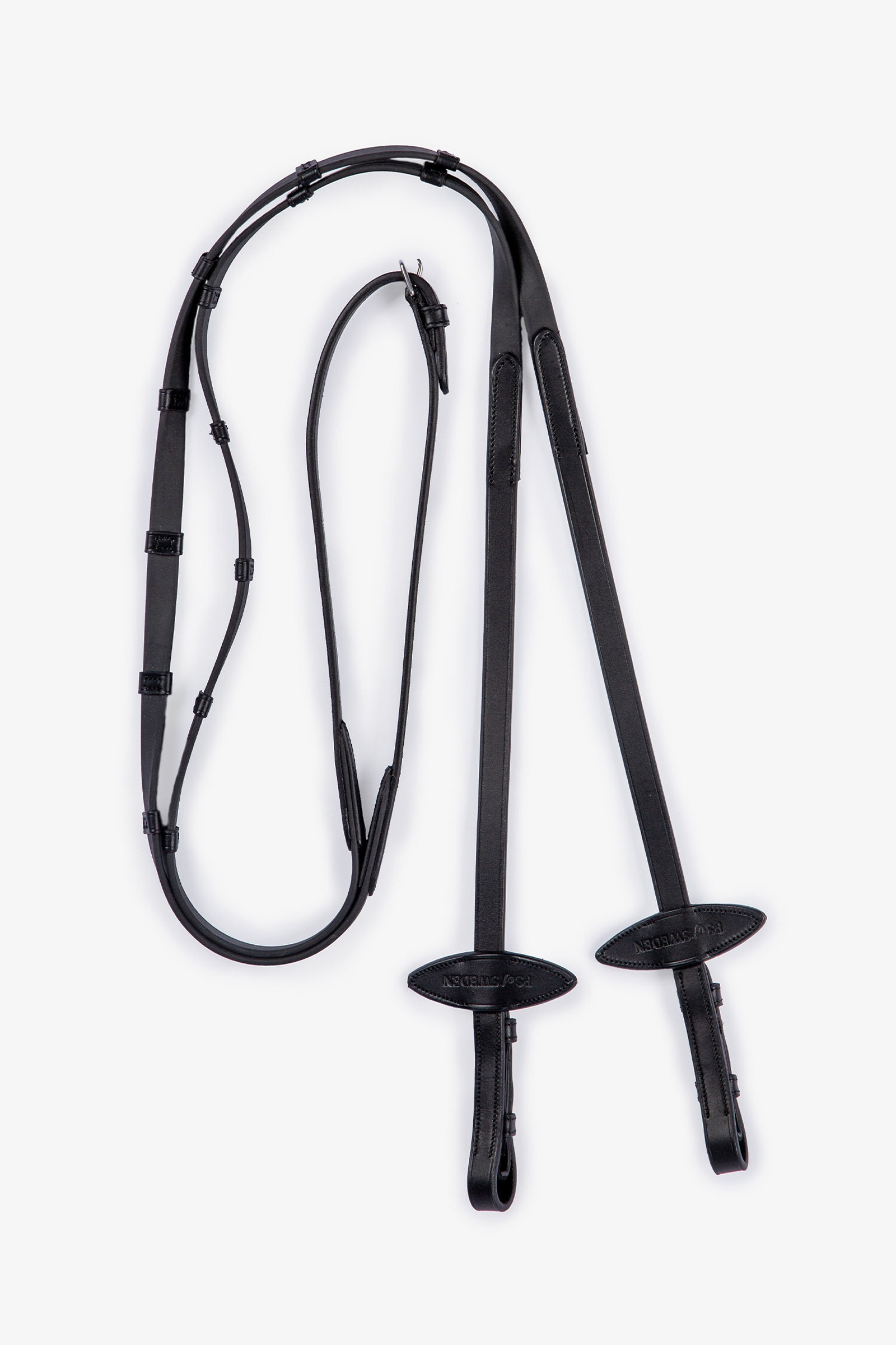 Black Leather PS of Sweden Rome Rubber Reins