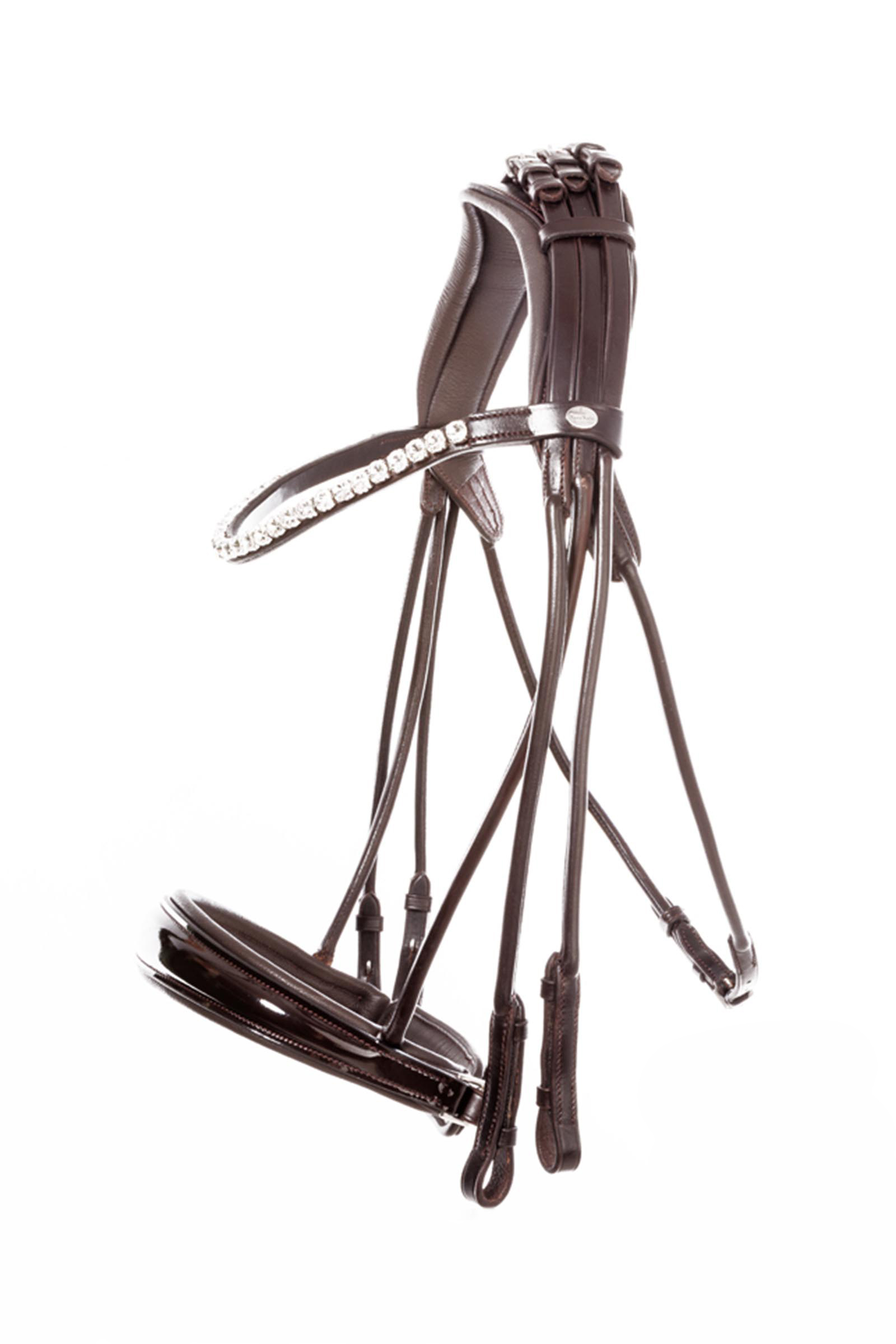 Brown-Patent/Brown Kavalkade Fleur bride double