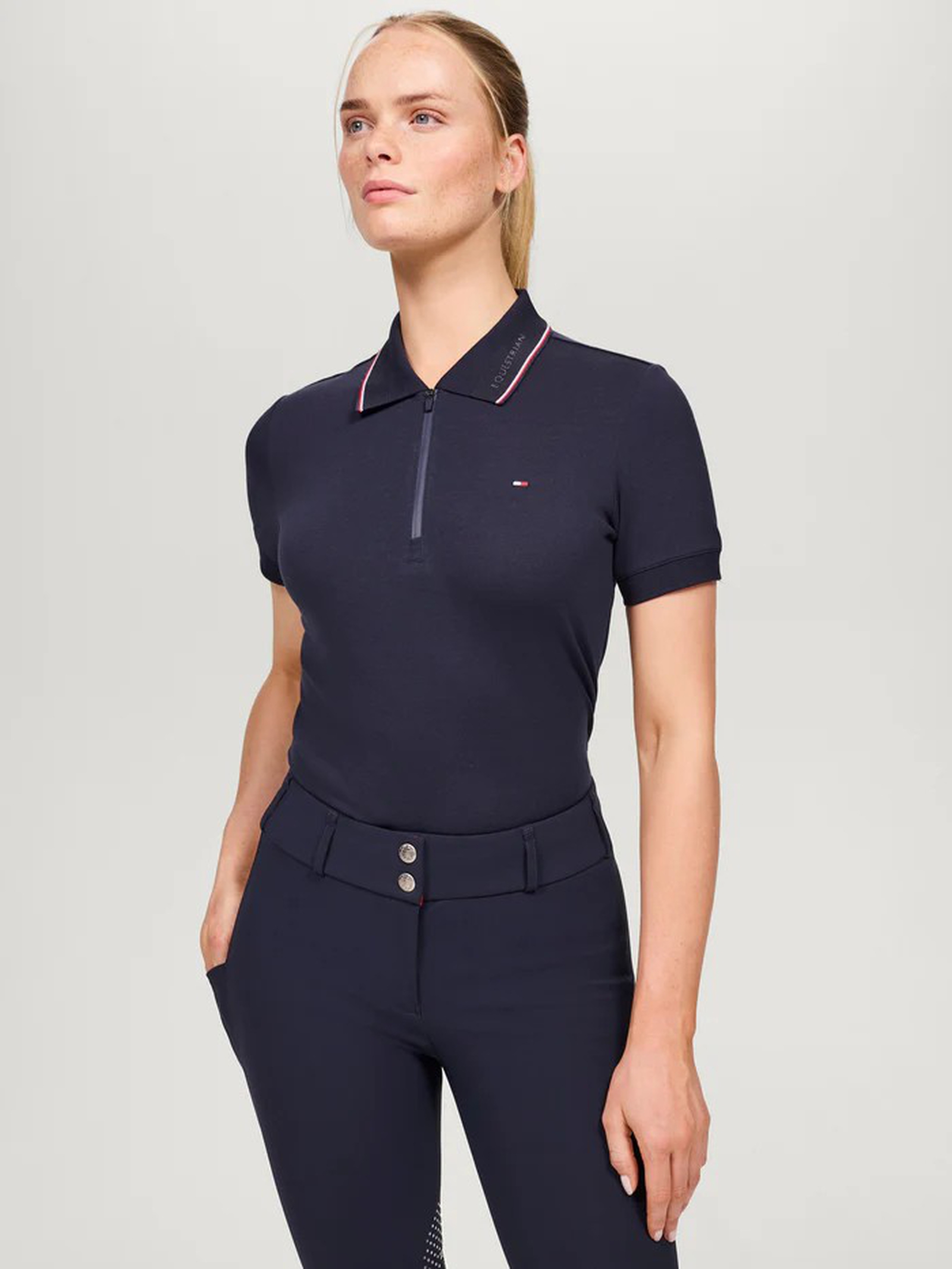 Tommy Hilfiger Equestrian Camden polo zippé pour femme