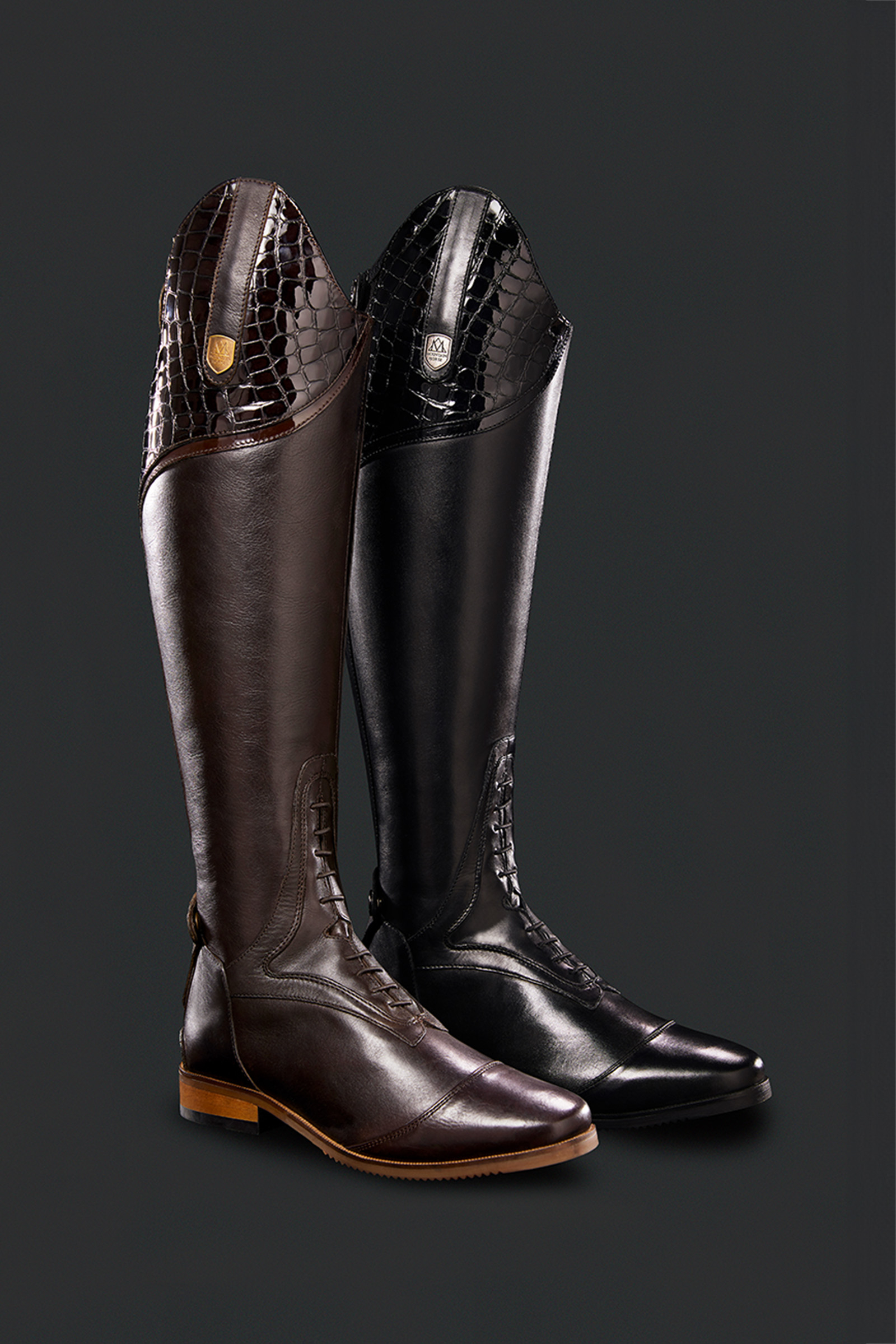 Dark Brown Mountain Horse Sovereign Lux Bottes d'Équitation pour Femmes