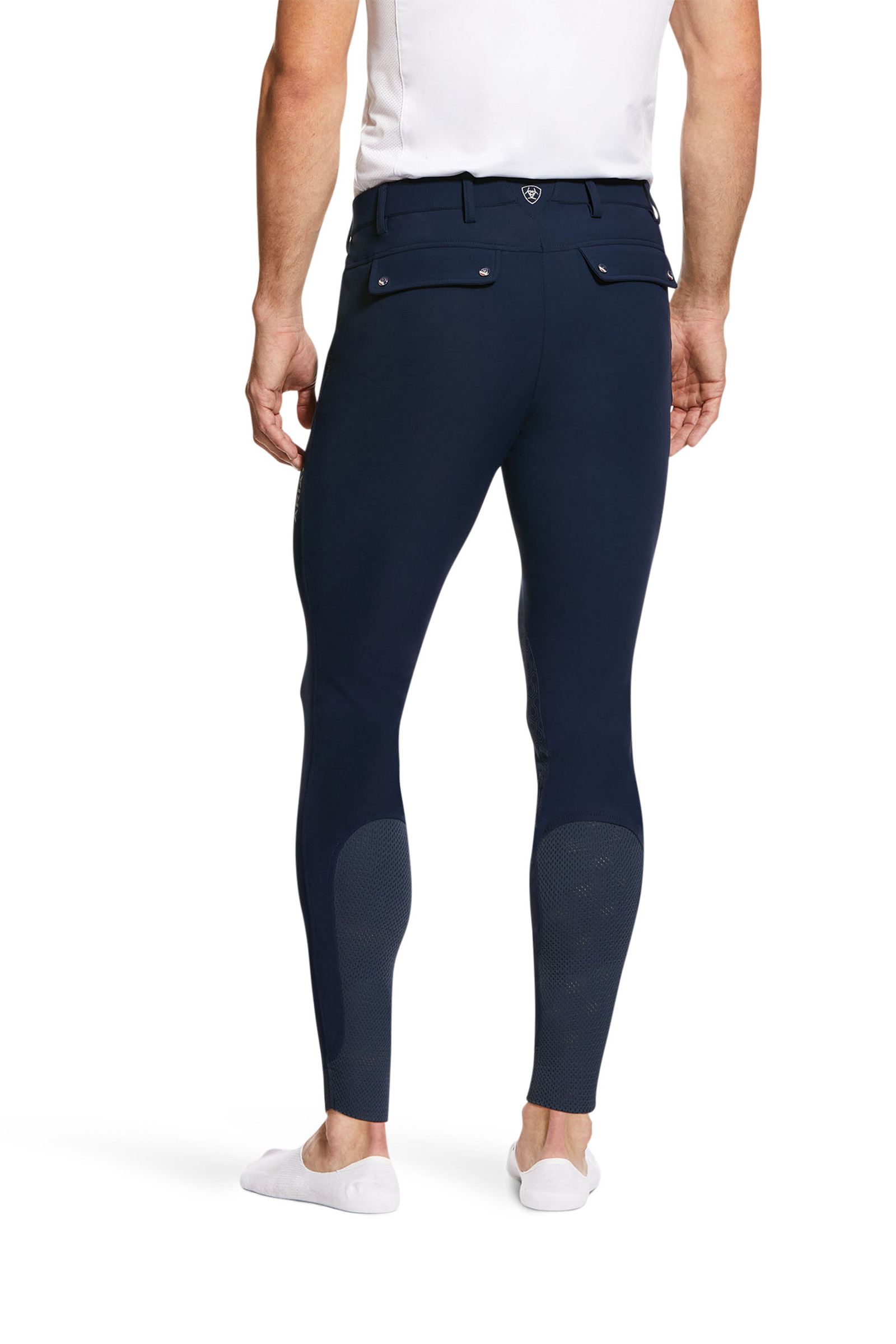 Navy Ariat Pantalon d'équitation Tri Factor Grip Knee Patch pour hommes