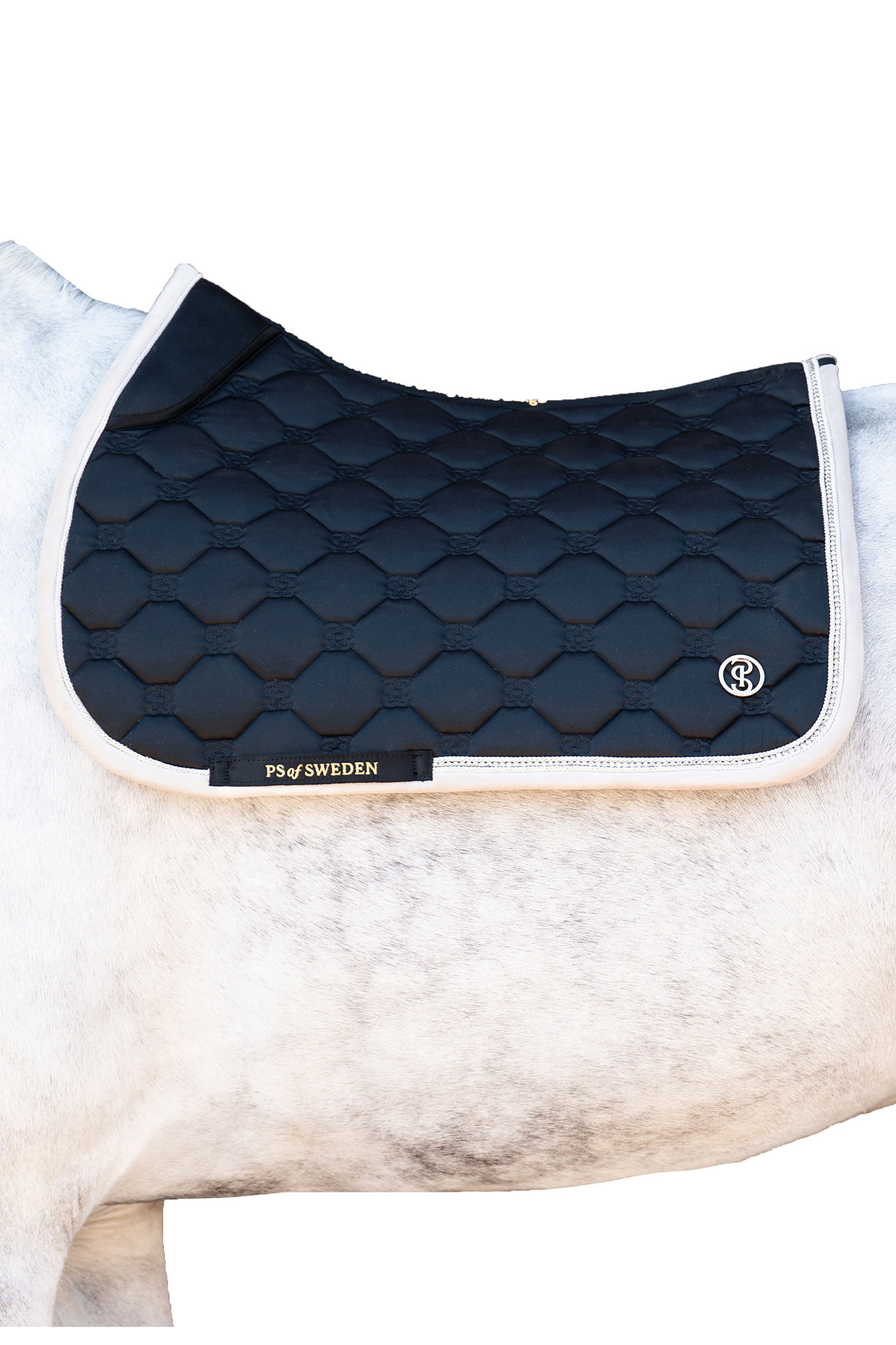 Navy PS of Sweden Vintage Monogram Jumping Saddle Pad