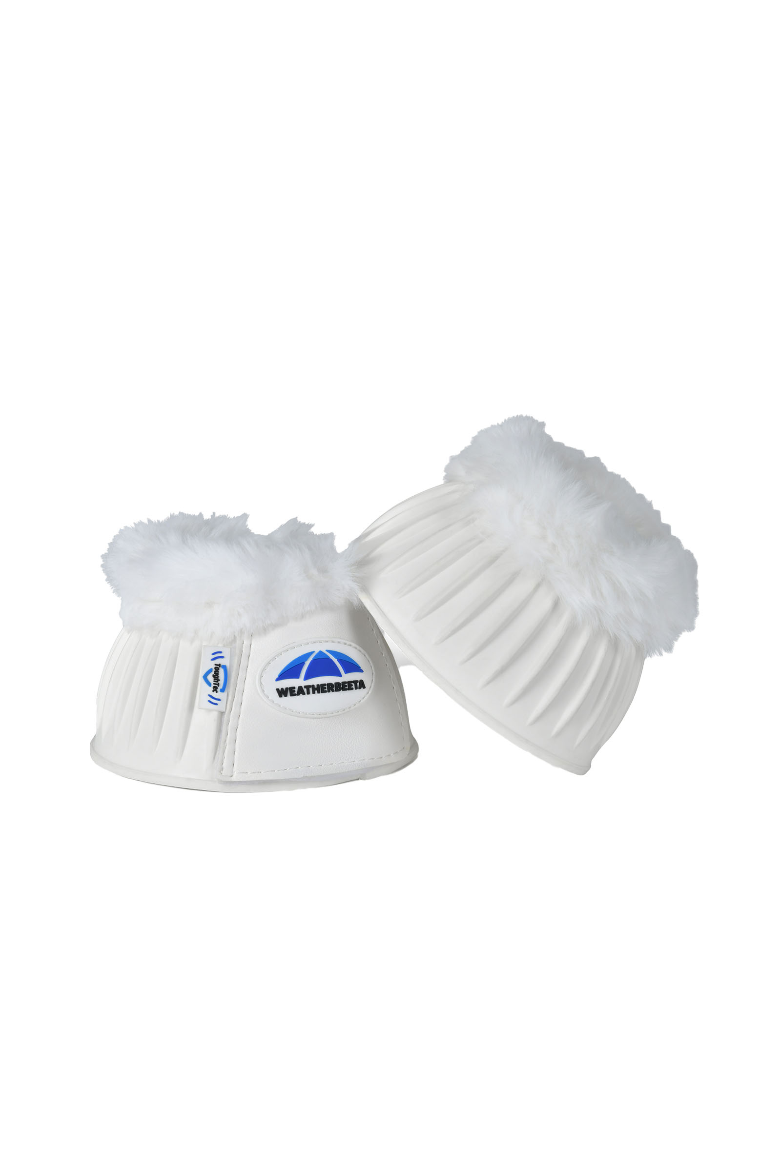 White/White Weatherbeeta Tough-Tec Prime Boots &agrave; cloches en caoutchouc avec bord en polaire