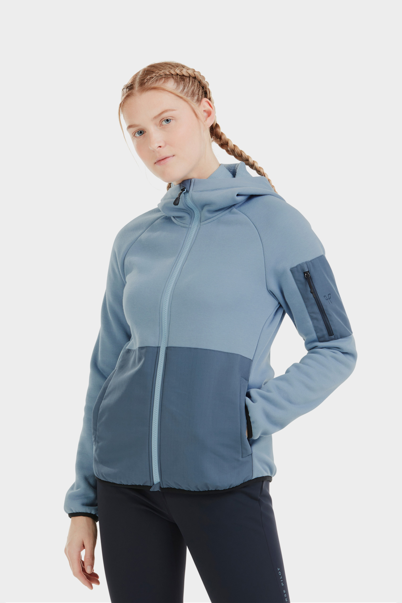 Ashley Blue Horse Pilot Veste Pampa pour femme