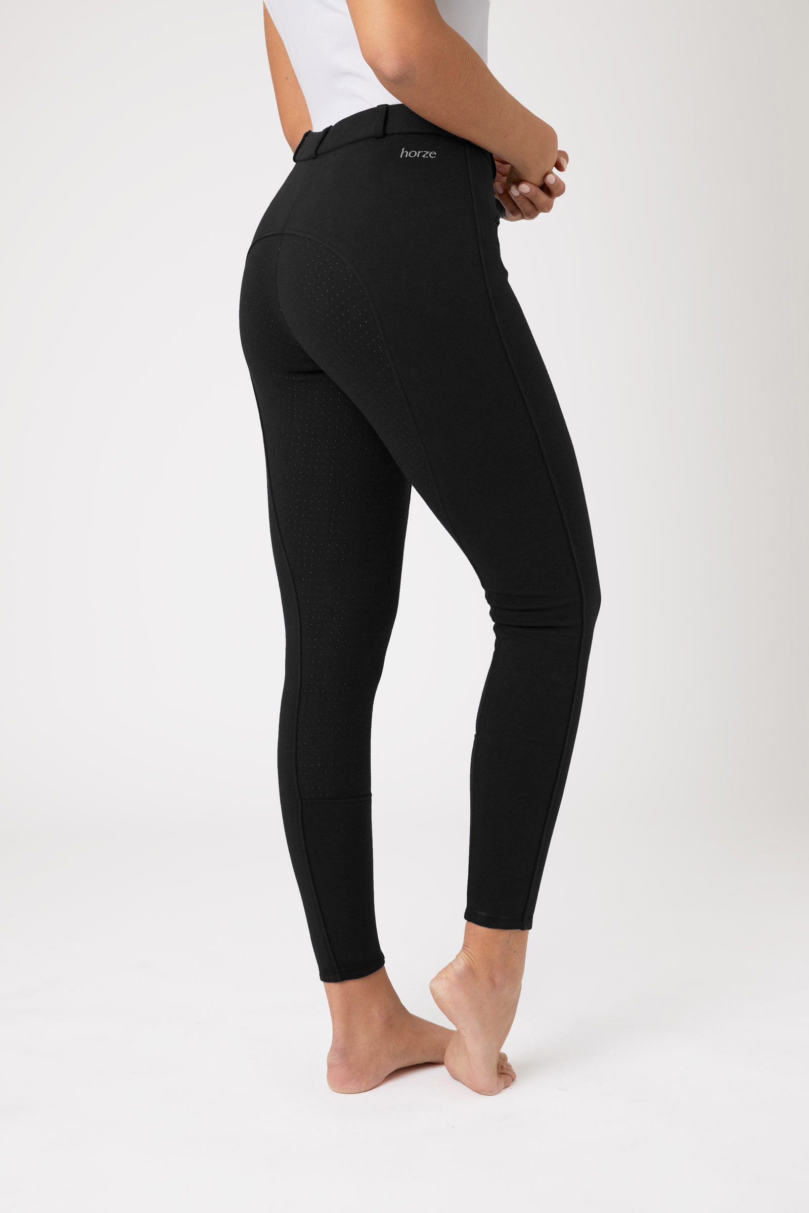 Pantalon d'équitation fond intégral grip silicone Horze Active, femme