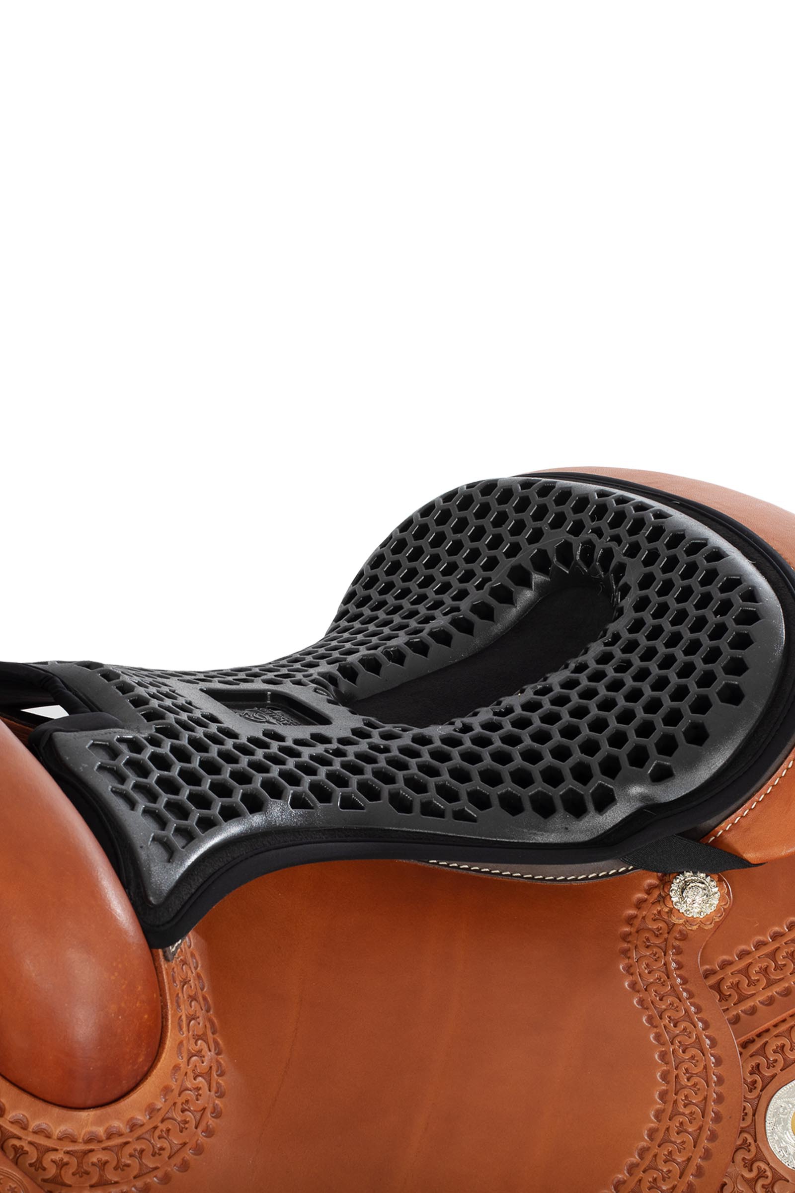 Acavallo couvre-si&egrave;ge Ortho coccyx western Hexa gel ext&eacute;rieur Dri-Lex, 20 mm  