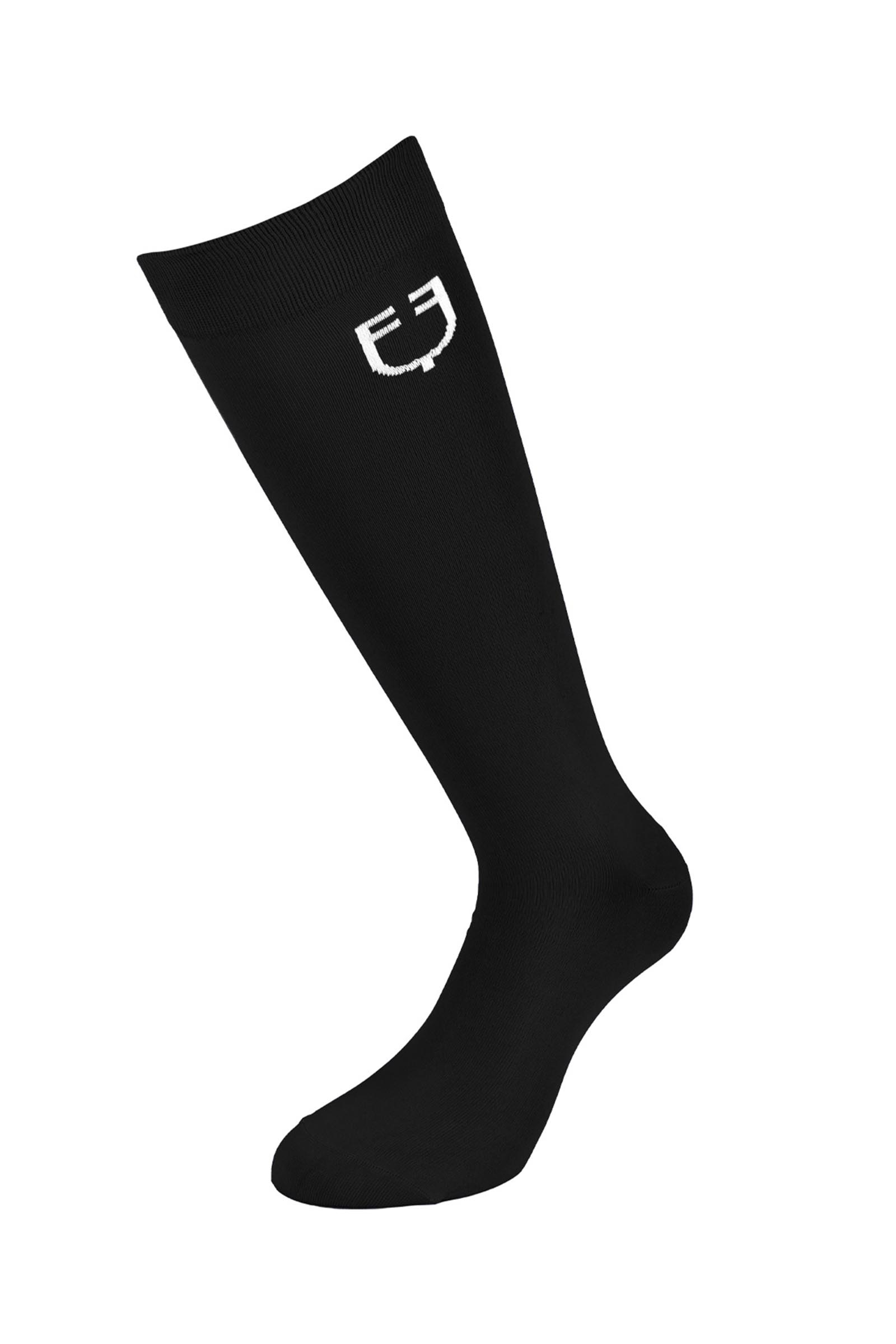 Black/White Equestro SS2026 Chaussettes basic l&eacute;g&egrave;res unisexes  
