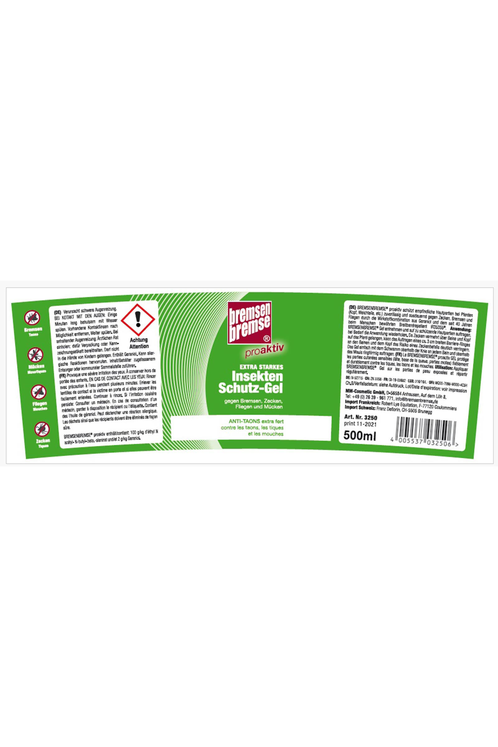 Gel anti-insectes Proaktiv Bremsenbremse, 500 ml