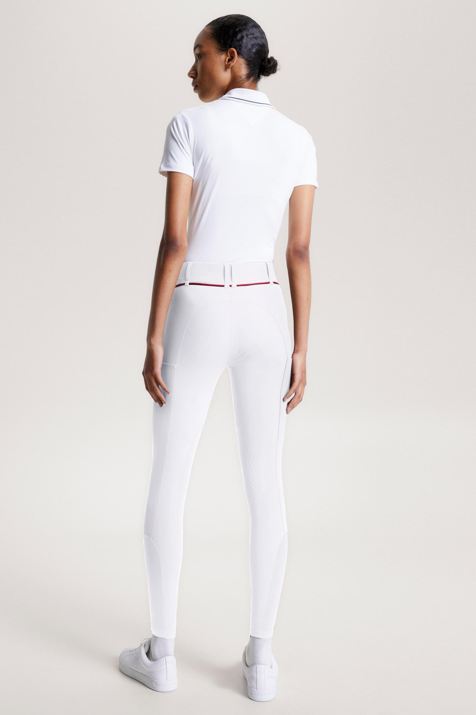 Th Optic White Tommy Hilfiger Equestrian Geneva pantalon d'&eacute;quitation toutes saisons avec grip aux genoux