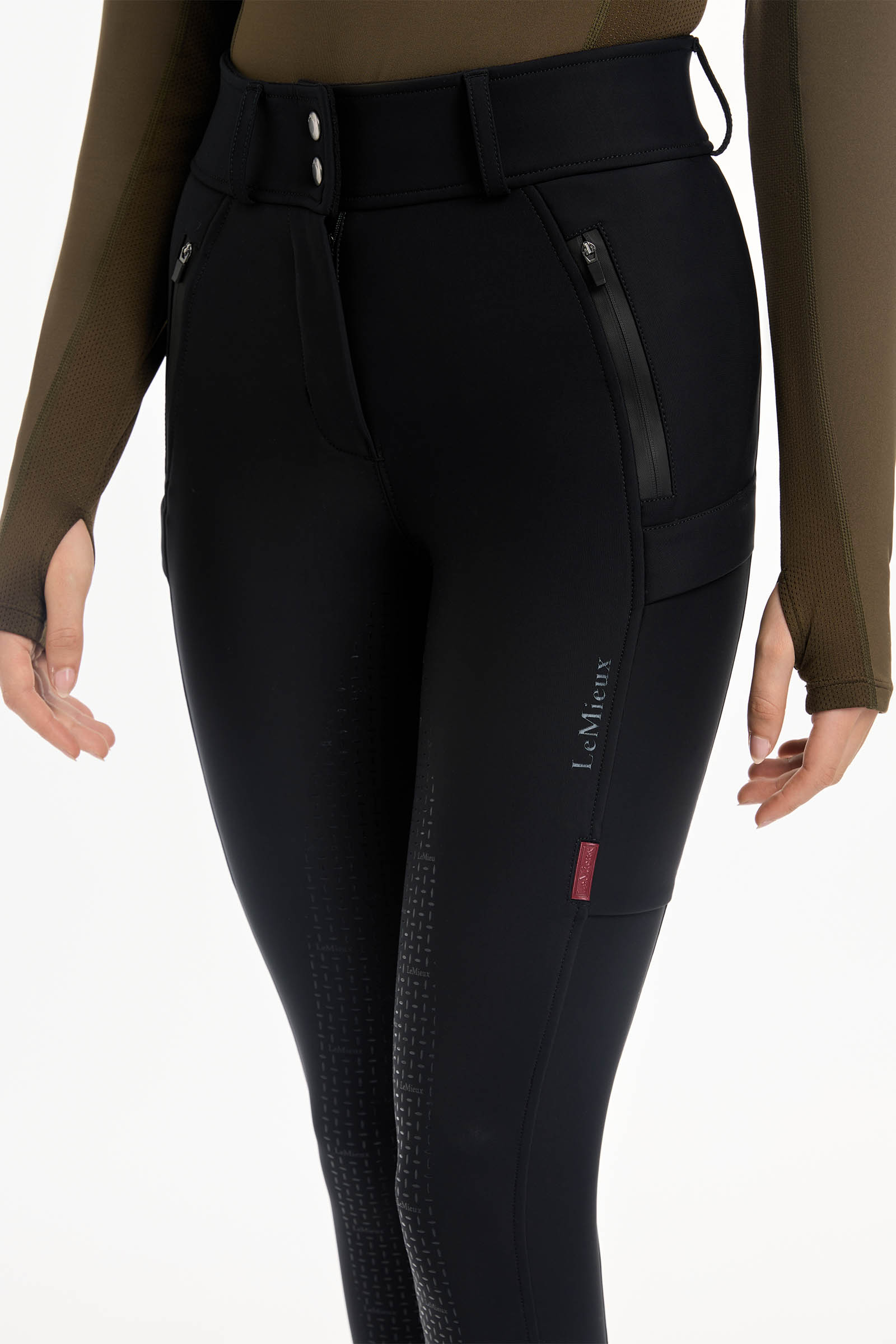 LeMieux Drytex Pantalon d'&eacute;quitation imperm&eacute;able avec fond int&eacute;gral pour femme