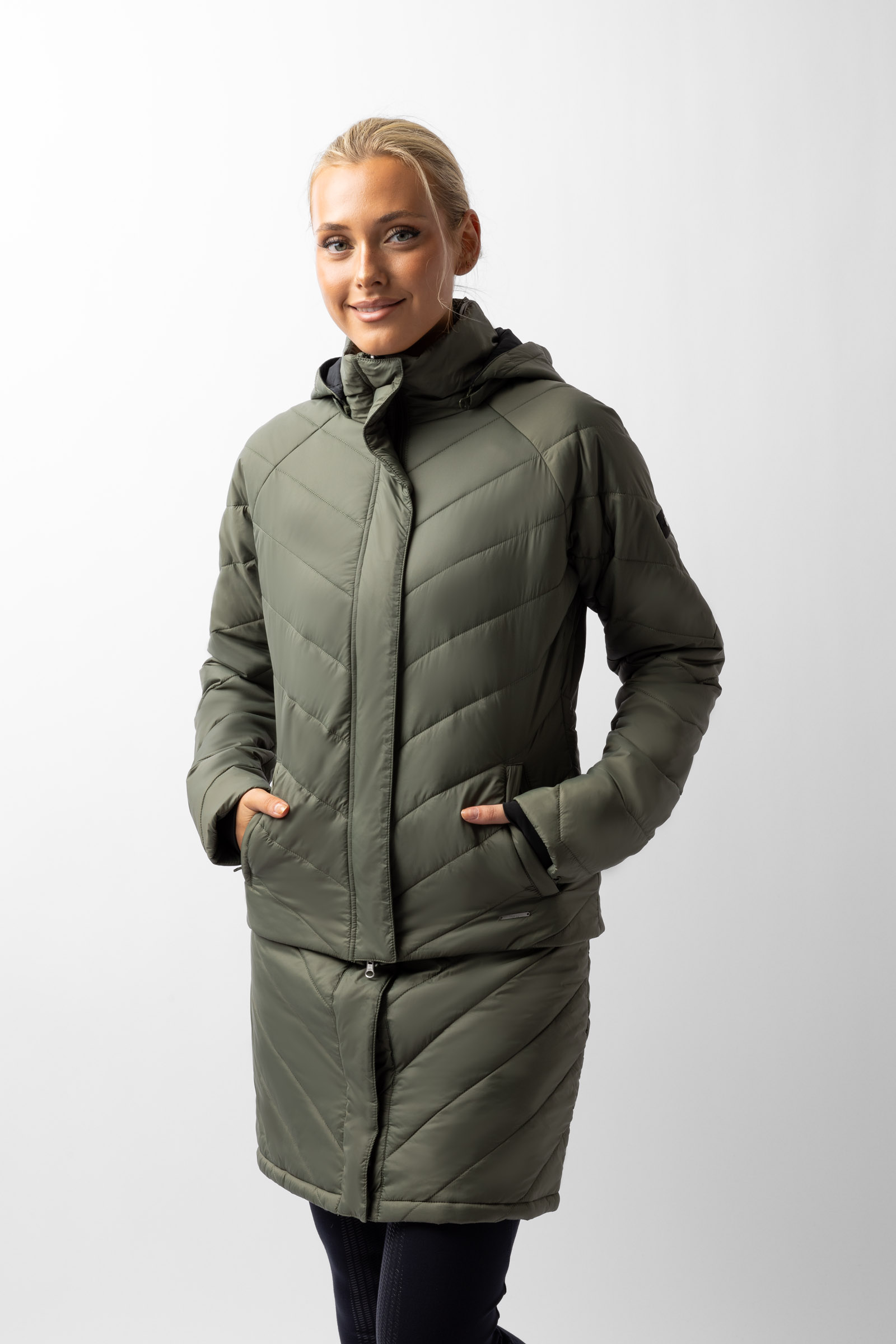 Parka doudoune Horze Aurora pour femme avec jupe amovible