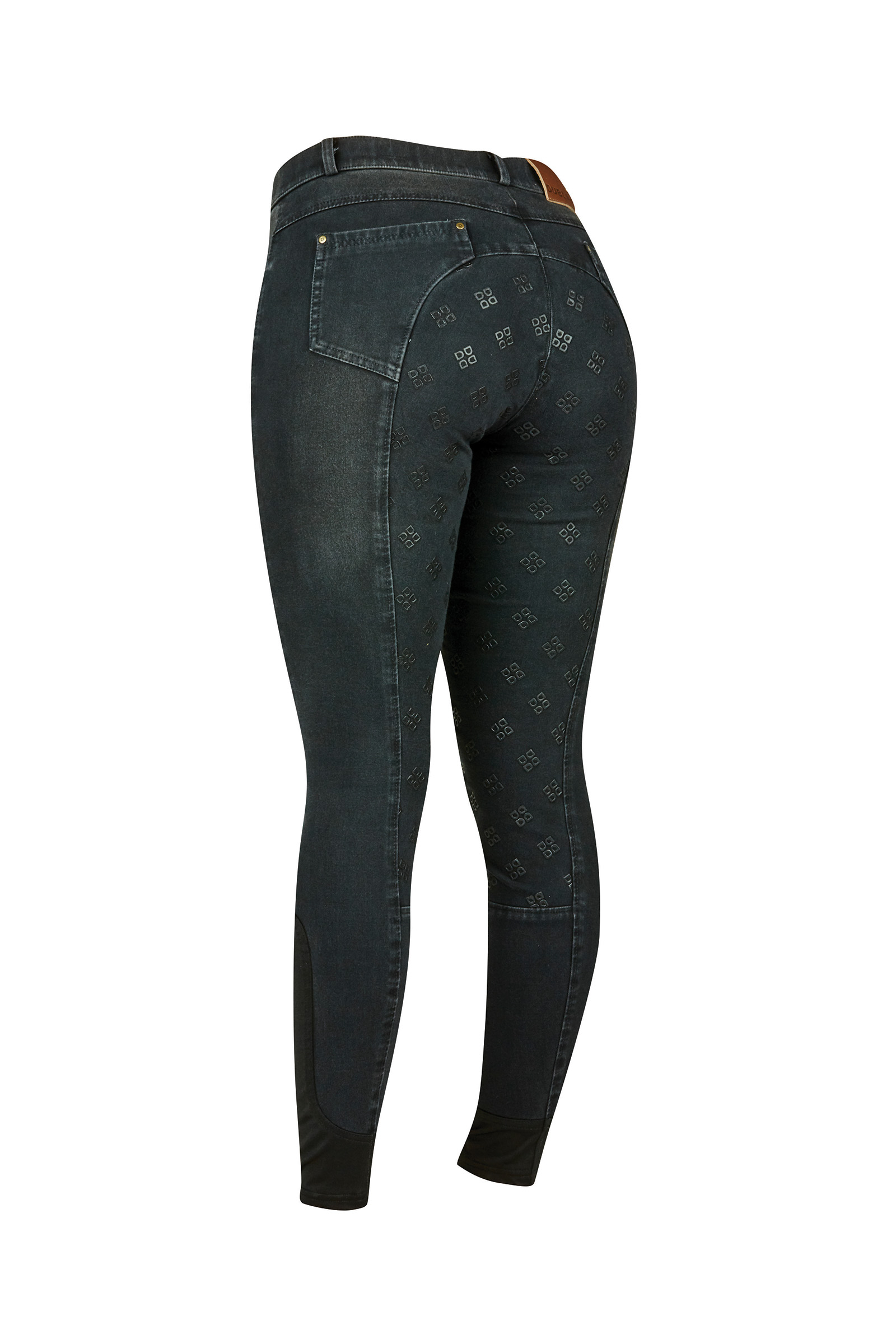 Pantalon d'&eacute;quitation Dublin Shona denim imprim&eacute; silicone sur tout le fond, femme