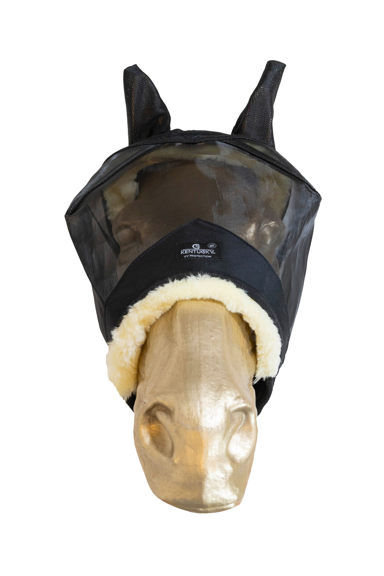 Kentucky Horsewear masque anti-mouches doux pour la peau avec oreilles