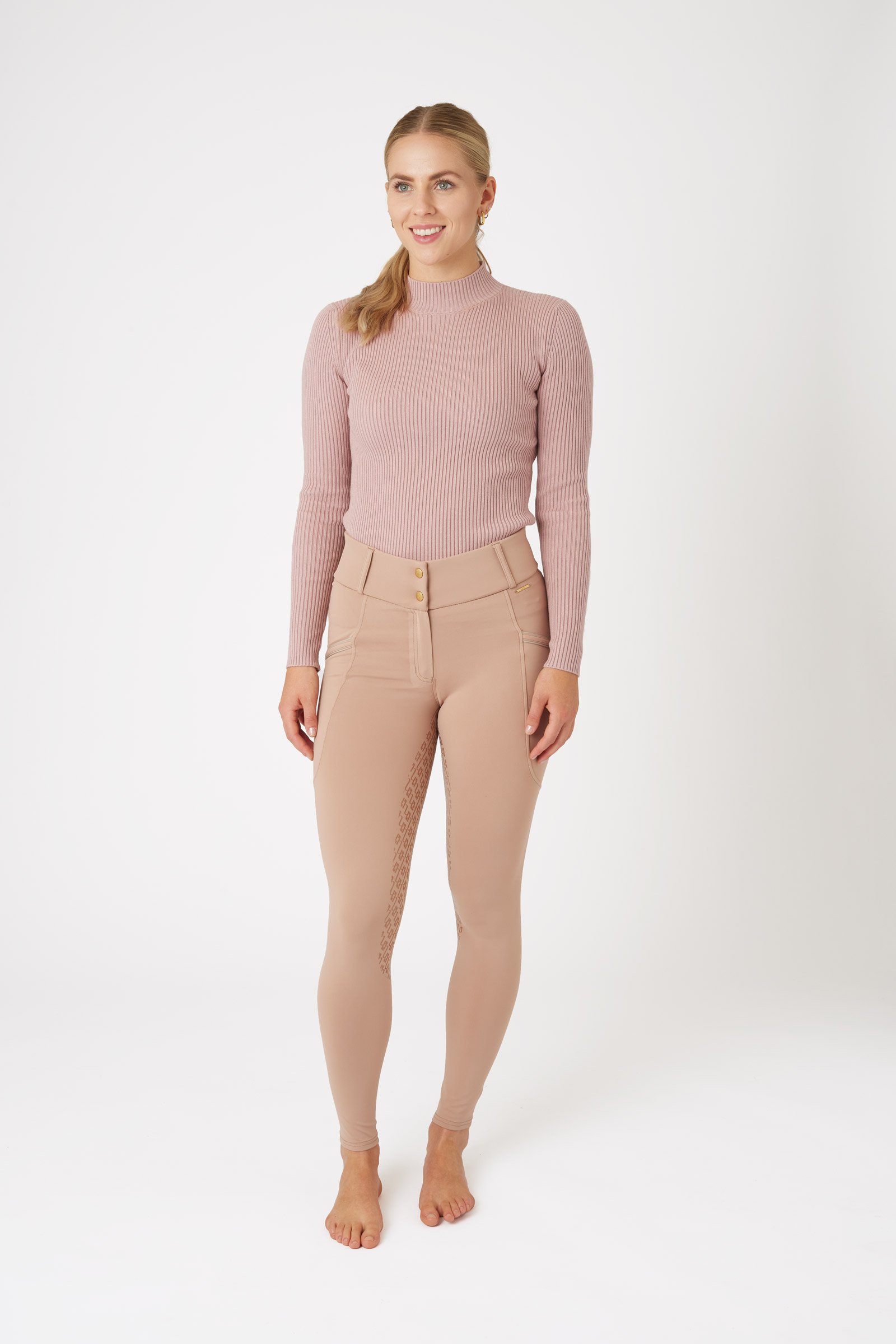 Pantalon d'&eacute;quitation fond int&eacute;gral grip Horze Noelle, femme