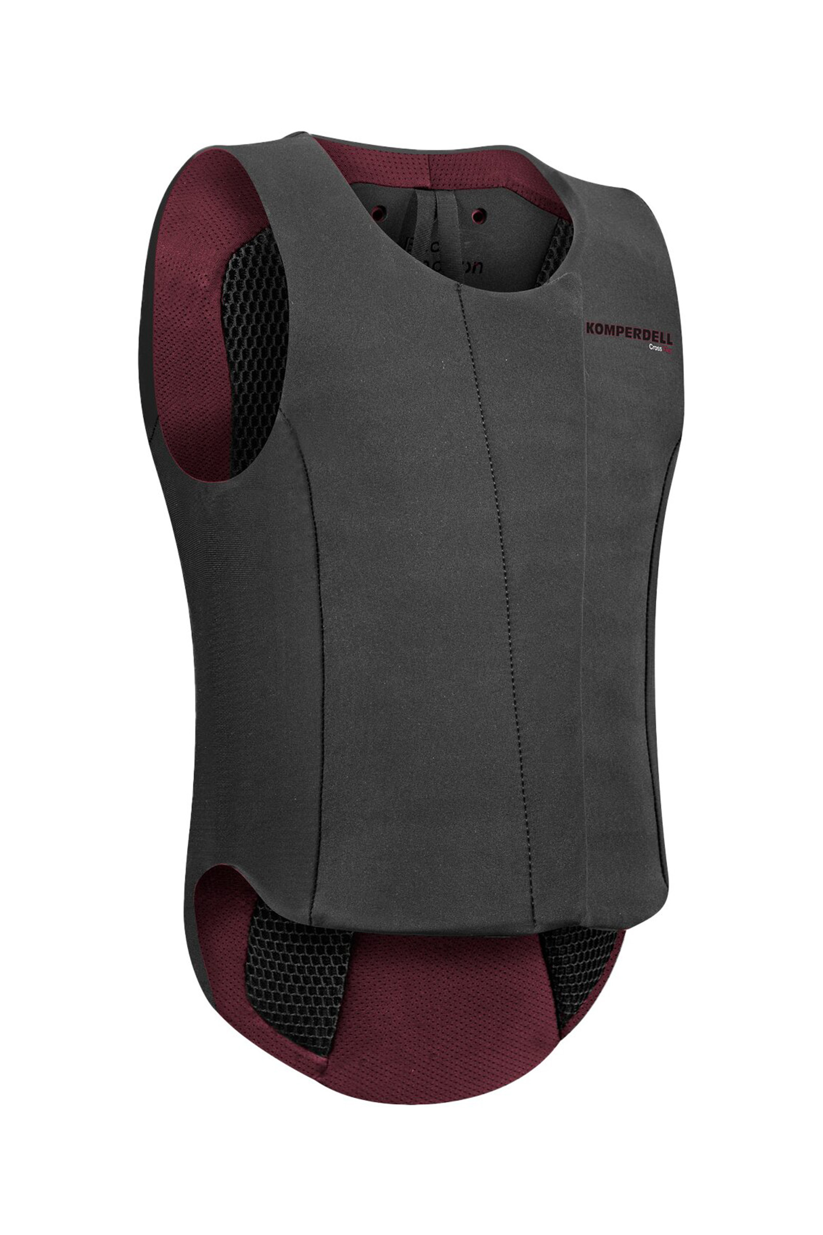 Black/Dark Red Komperdell Champion 22 gilet balistique pour enfants avec prot&egrave;ge-dos