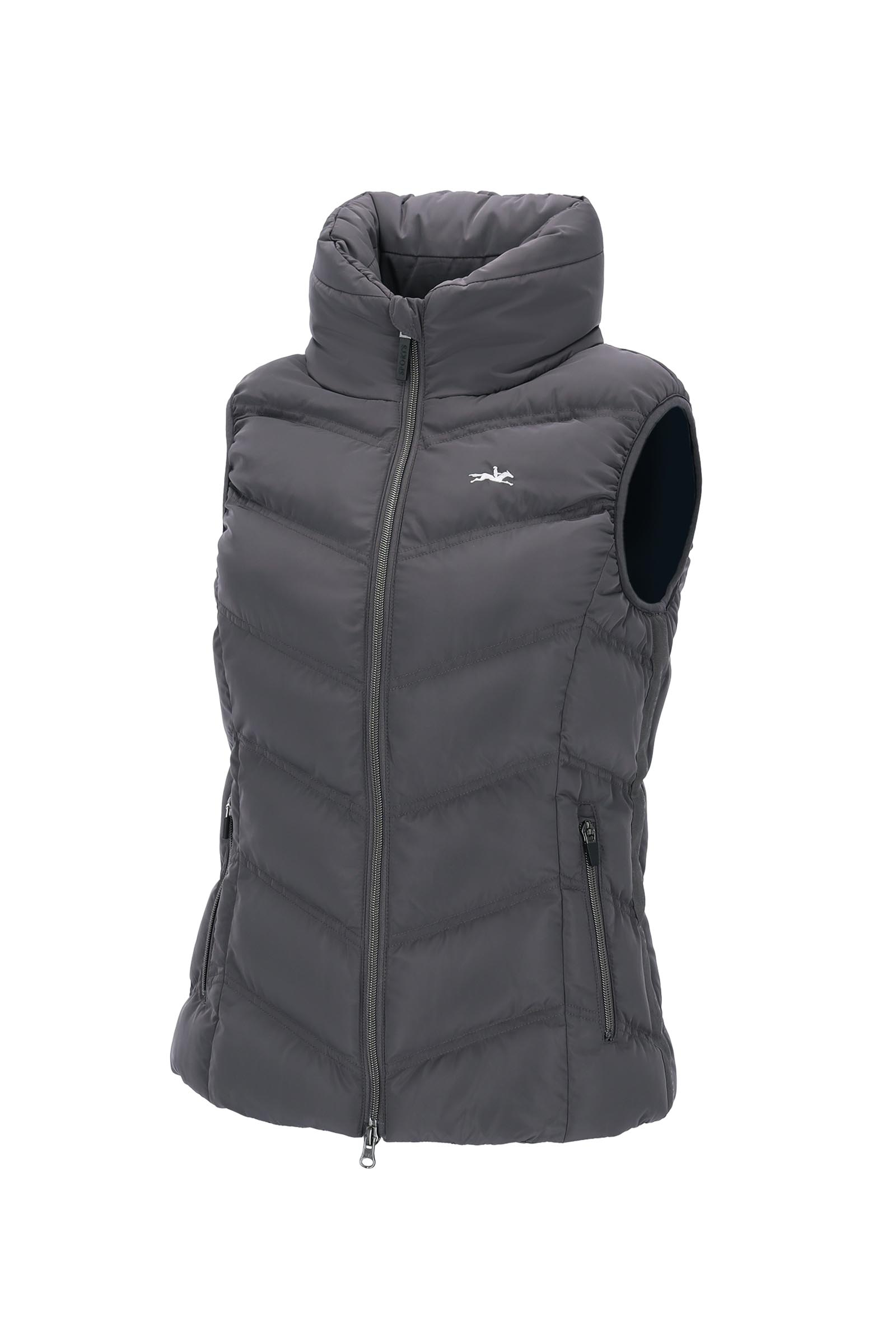 Dusty Chocolate Gilet sans manches Schockemöhle Sports Marleen Style pour femme