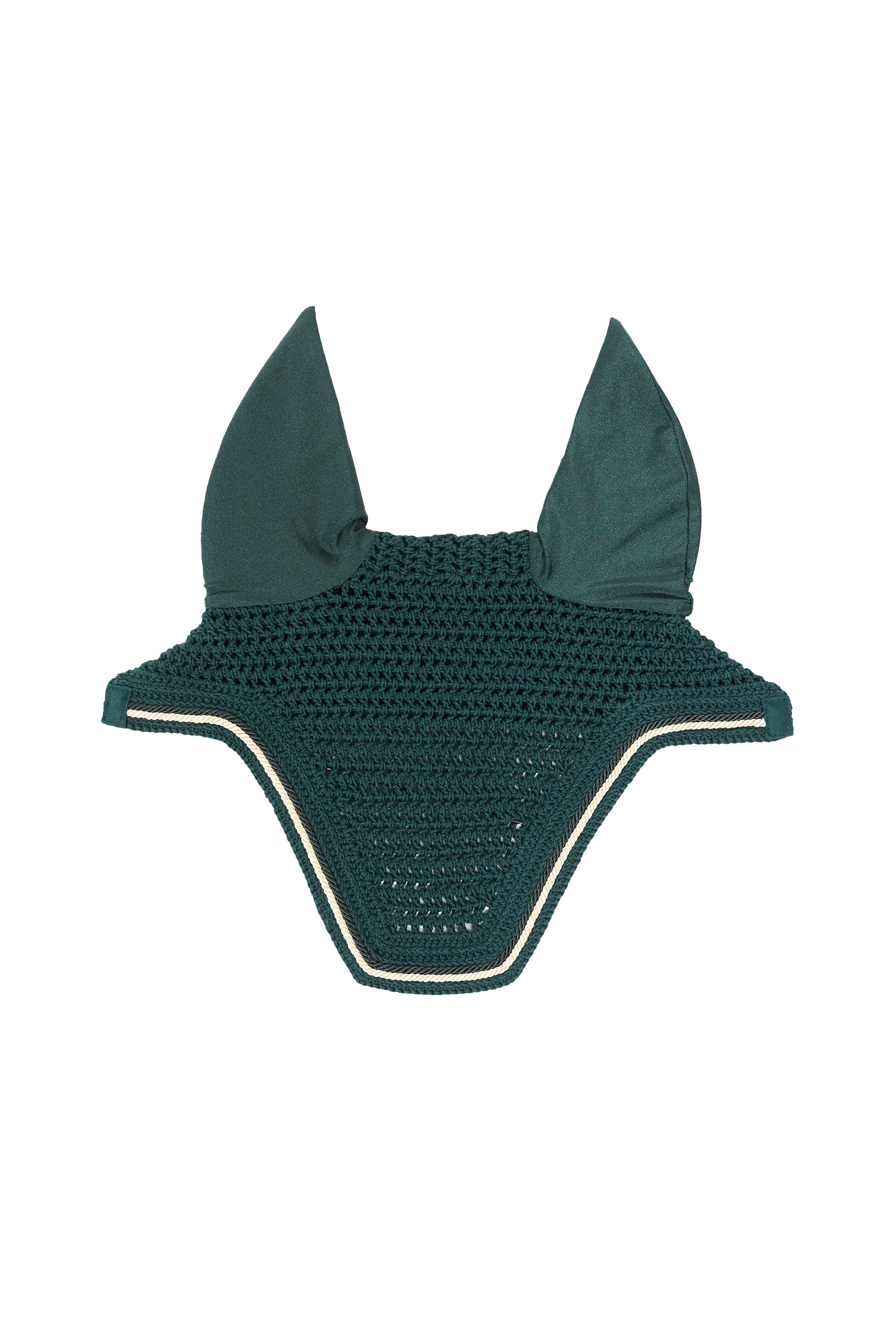 pine green Kentucky Horsewear bonnet anti-mouches Wellington Diamond Rope Soundless