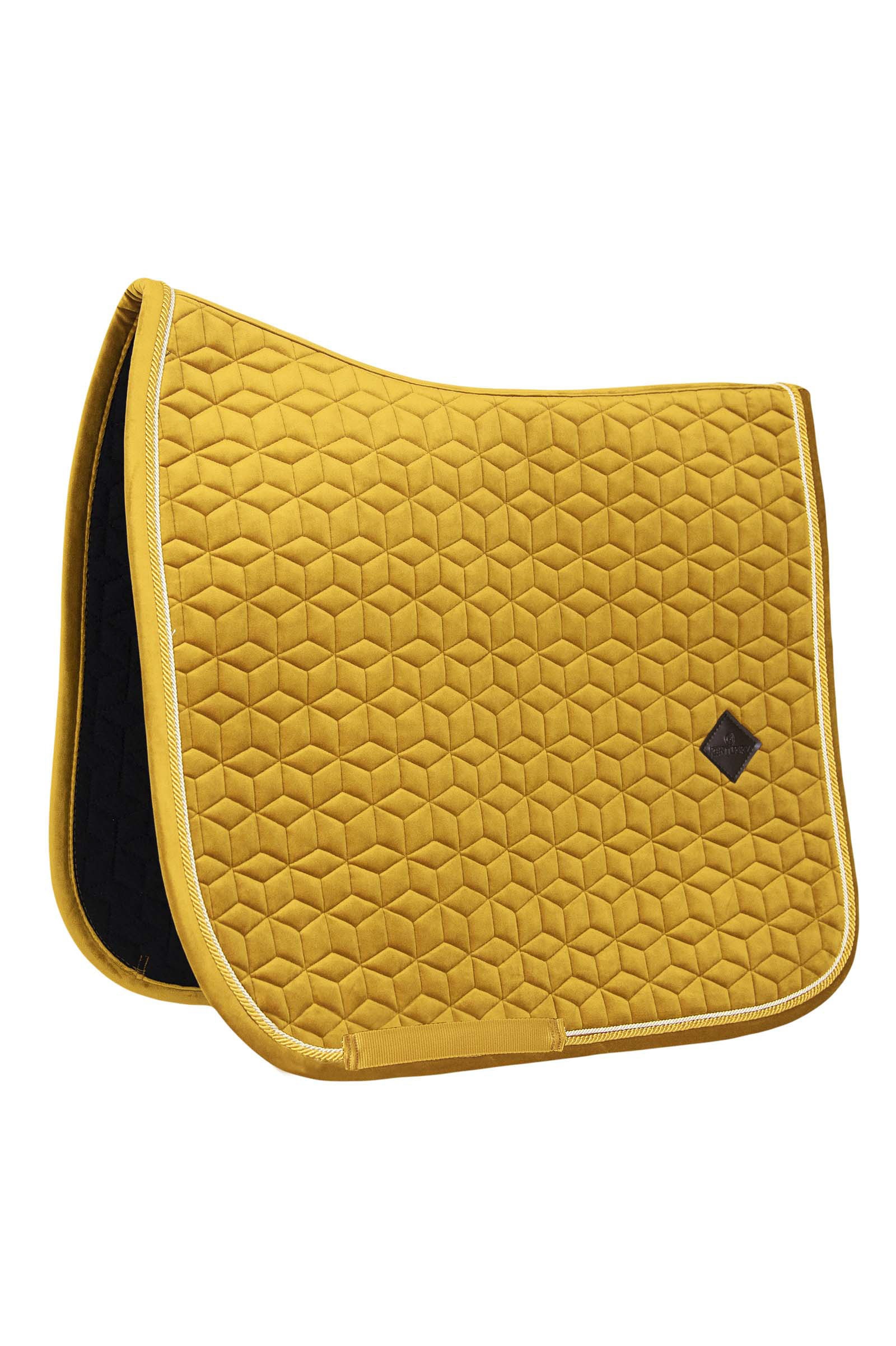 Maize Yellow Kentucky Horsewear Velvet Tapis de selle dressage