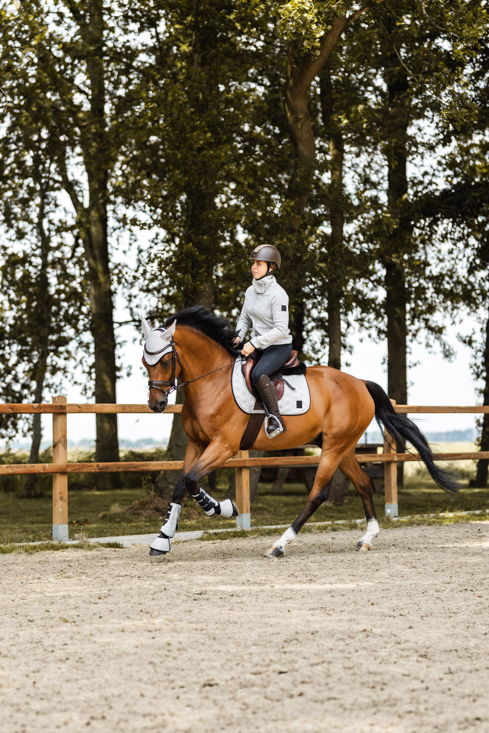 Tapis de selle de saut d'obstacles Horze Smoky Twilight