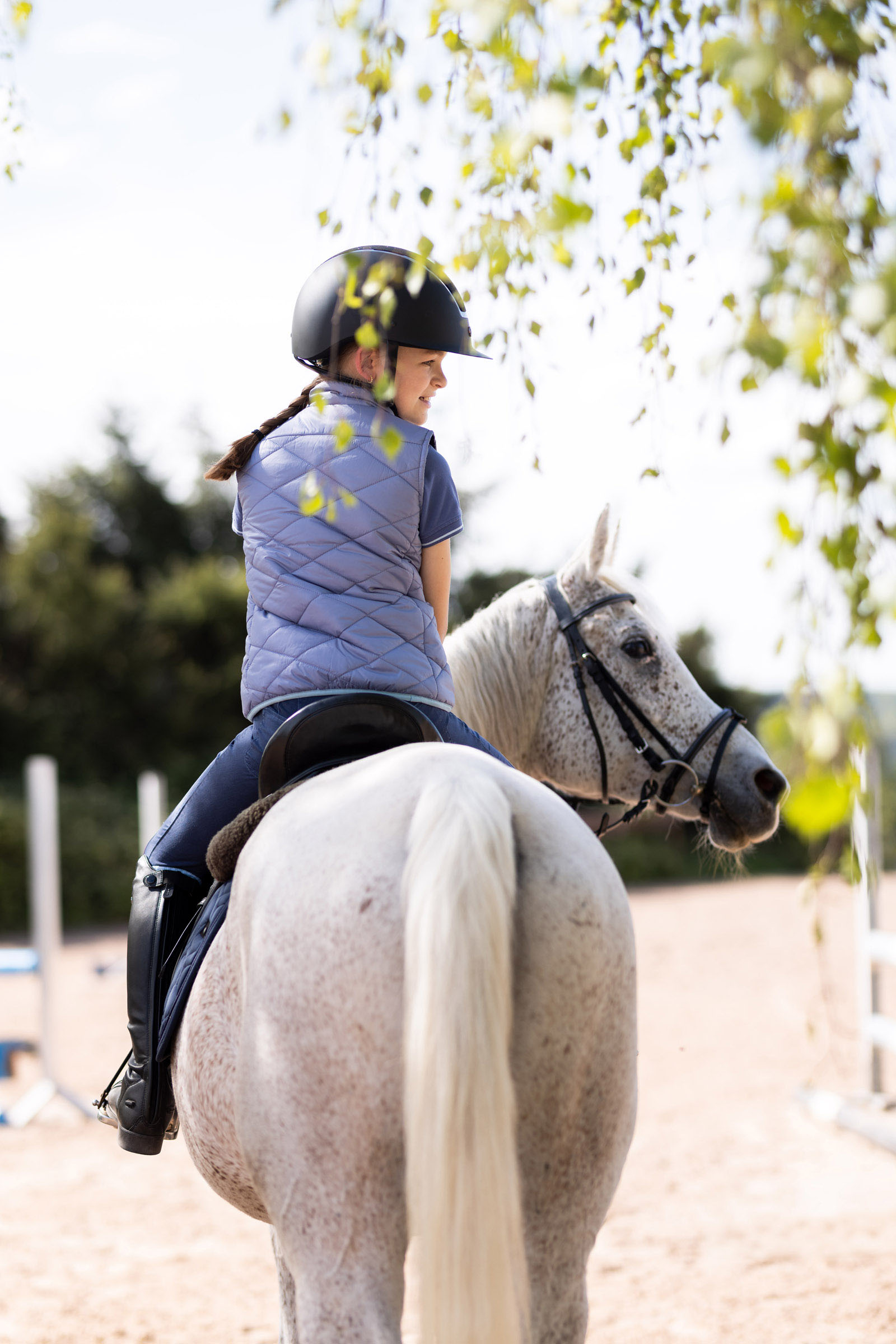 Doudoune d'équitation sans manches Horze Selina enfant