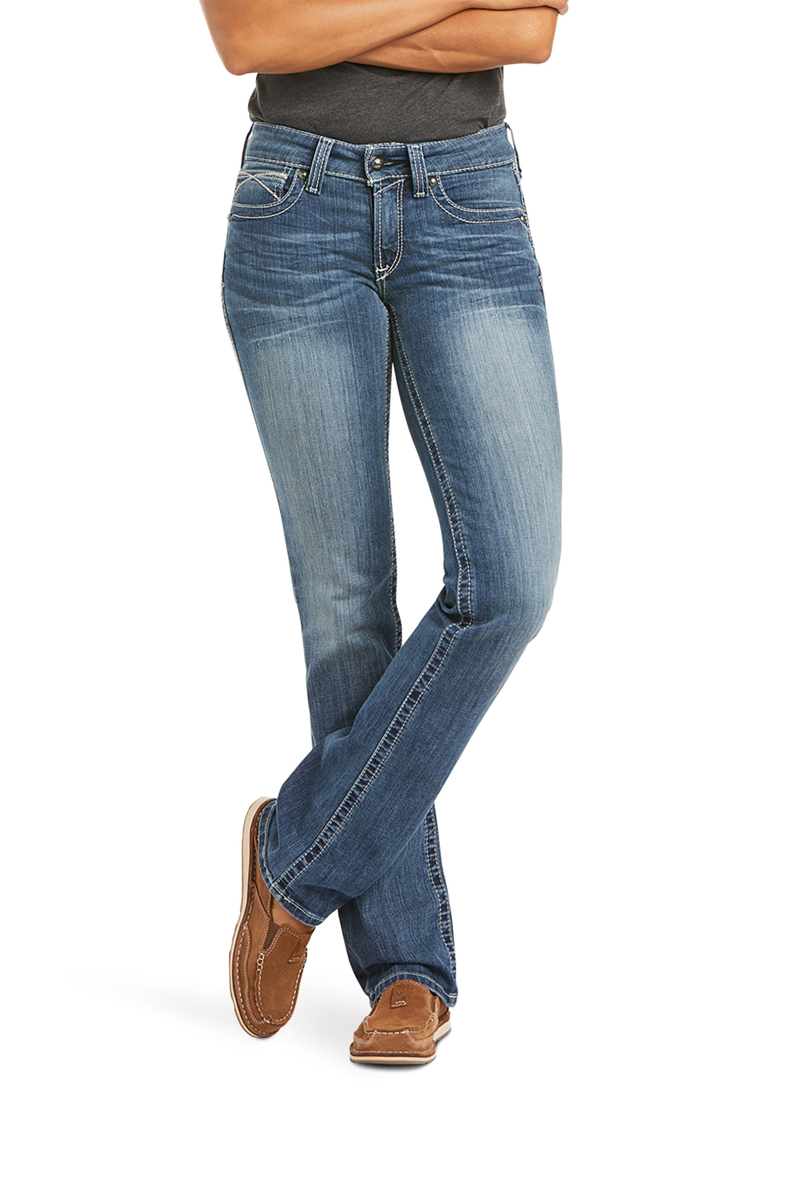 Rainstorm Ariat R.E.A.L. Straight Leg Jean