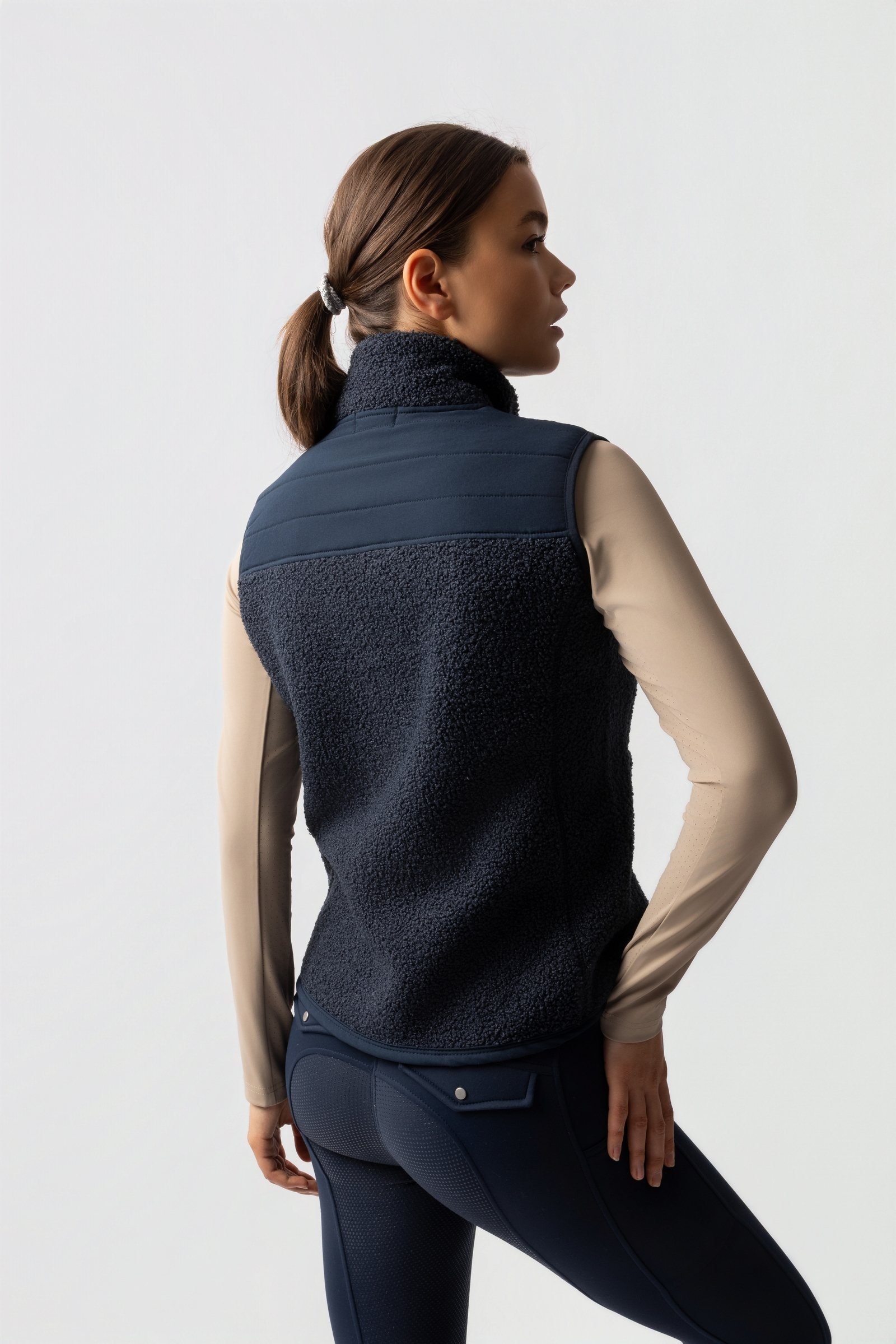 Horze Adira gilet en teddy fleece pour femmes