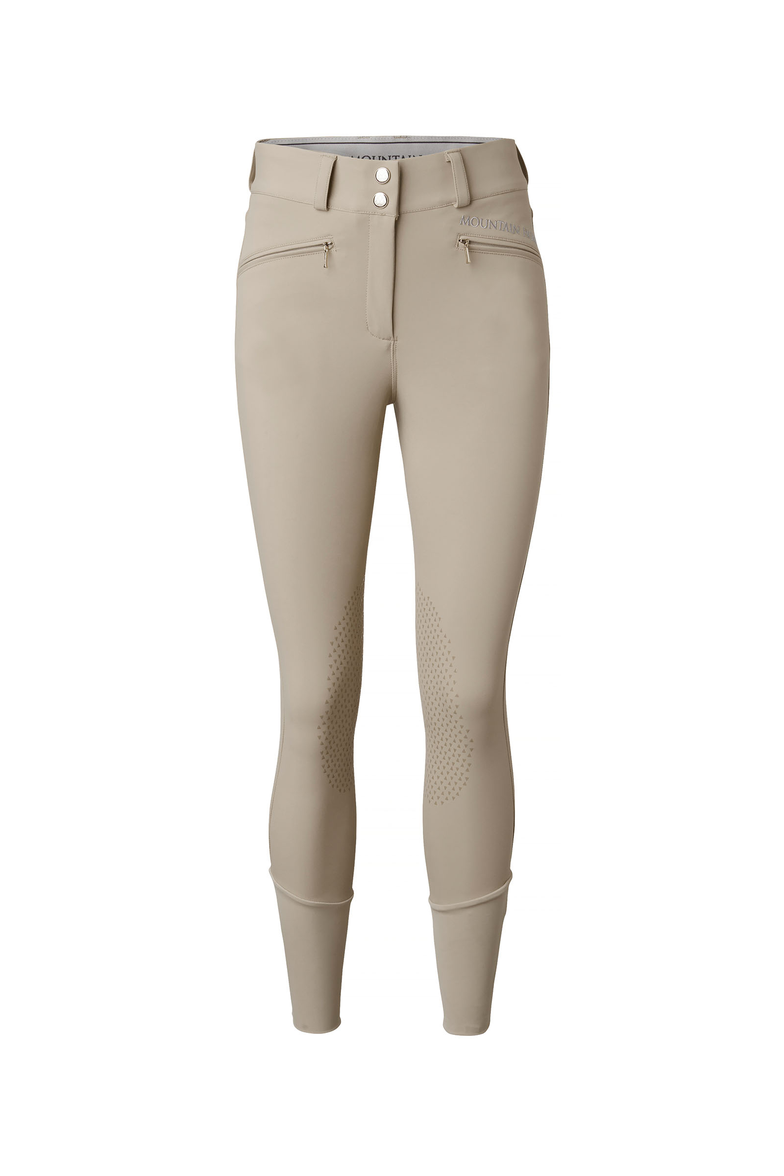 Taupe Mountain Horse Diana pantalon d'équitation pour femmes à basanes