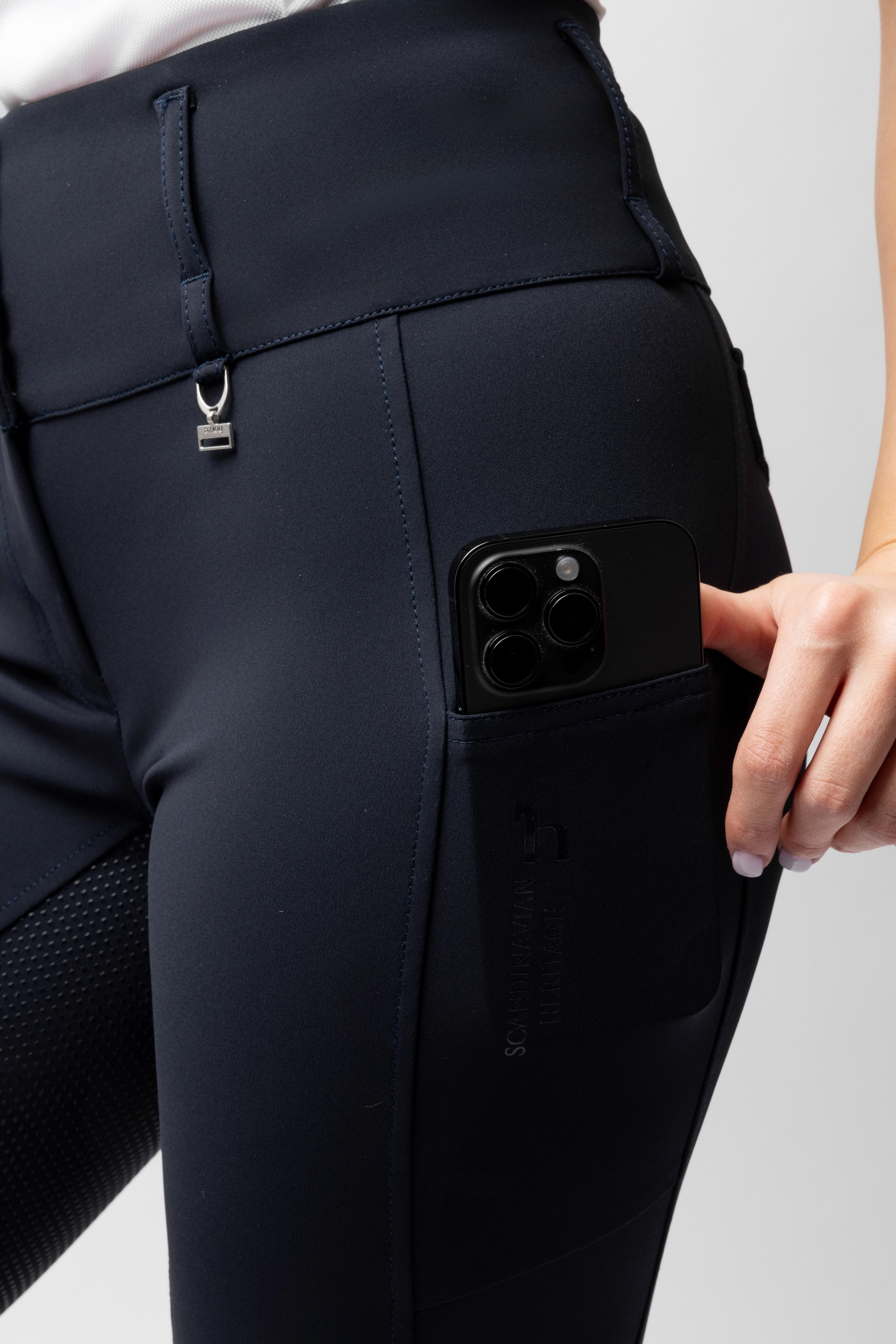 Horze Leonie pantalon d'équitation femme à fond intégral en silicone UPF 40+