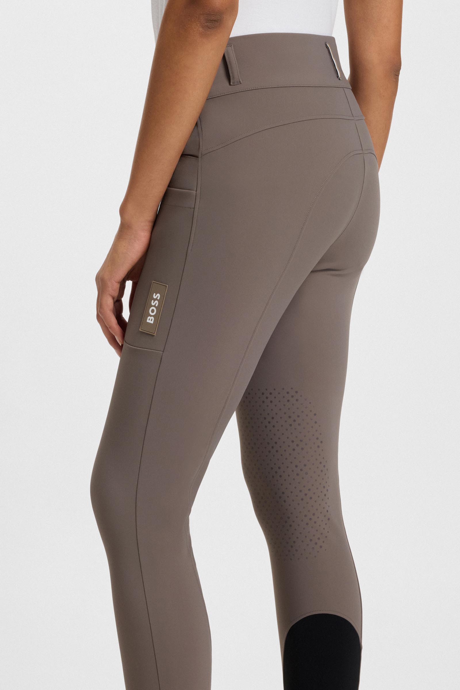 Boss Hannah pantalon d'&eacute;quitation femme High Waist knee grip Technical