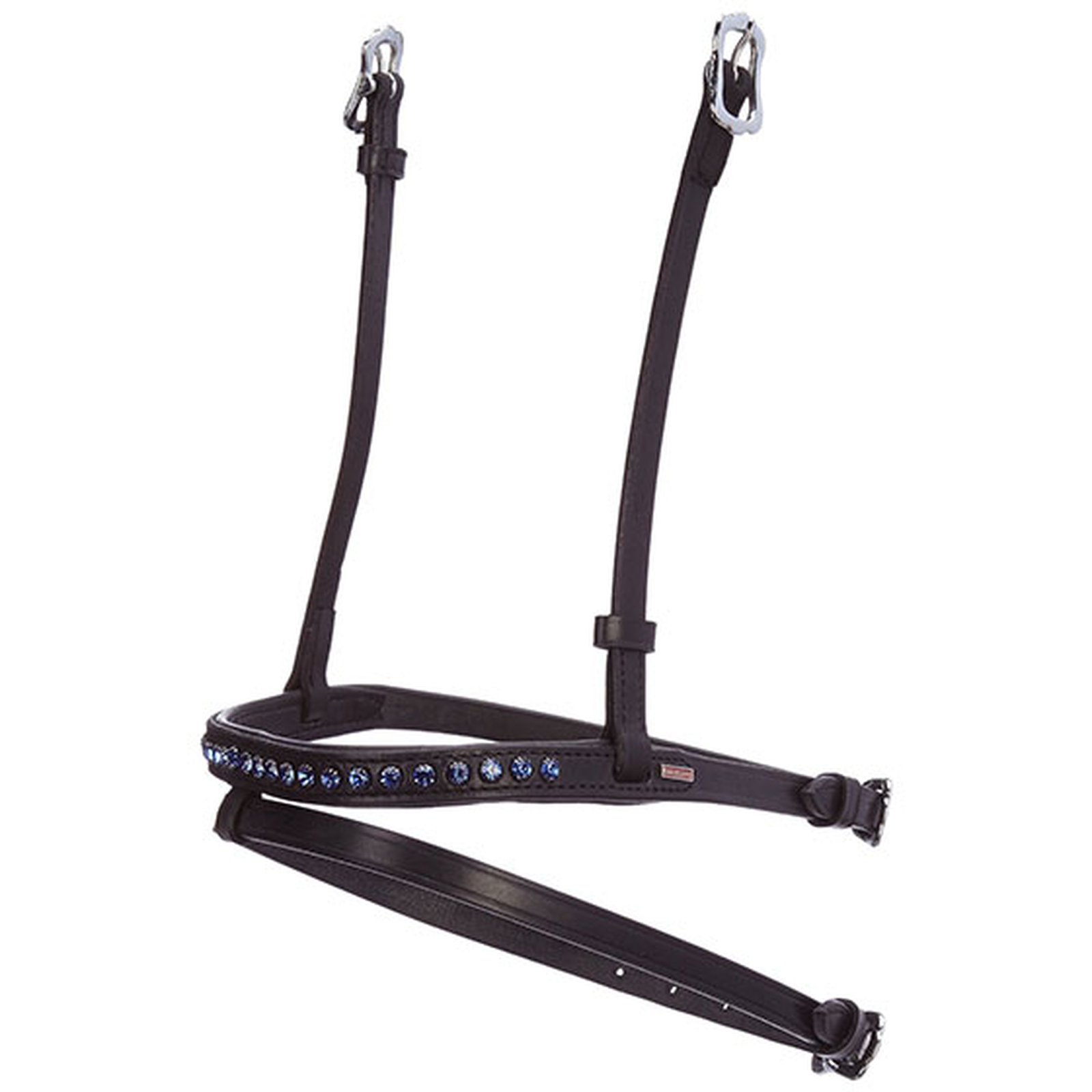 Muserolle combinée Karlslund, 1 rangée de strass