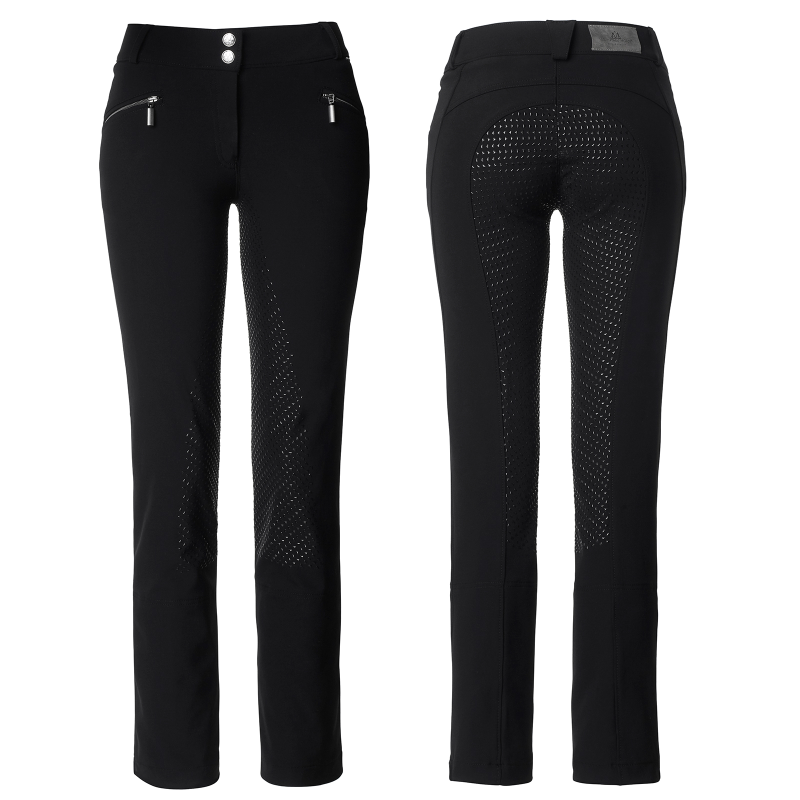 Pantalon d'&eacute;quitation Mountain Horse Amira &agrave; fond peau Grip Technology, femme