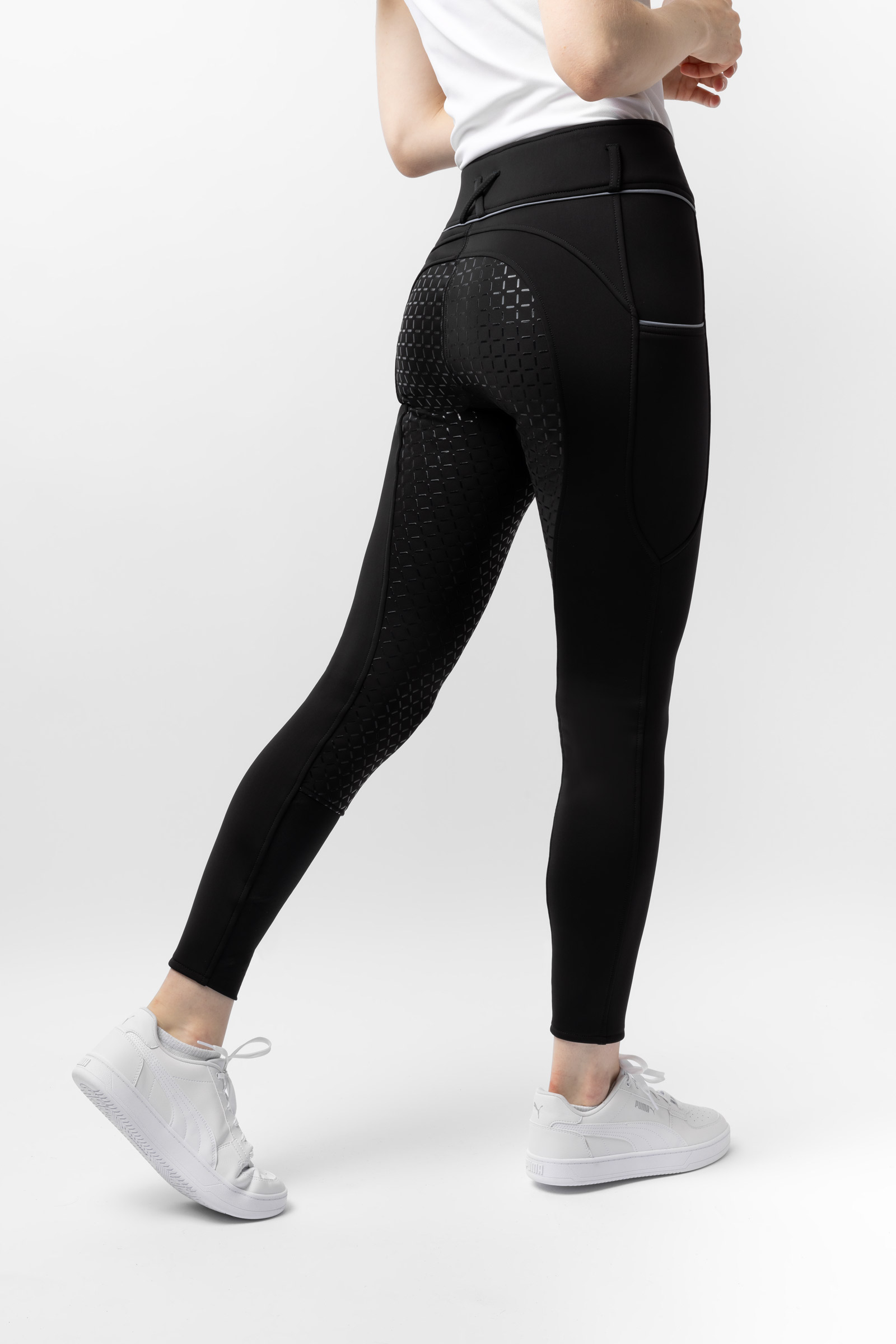 Horze Corinne Pantalons d'&eacute;quitation thermo avec grip complet