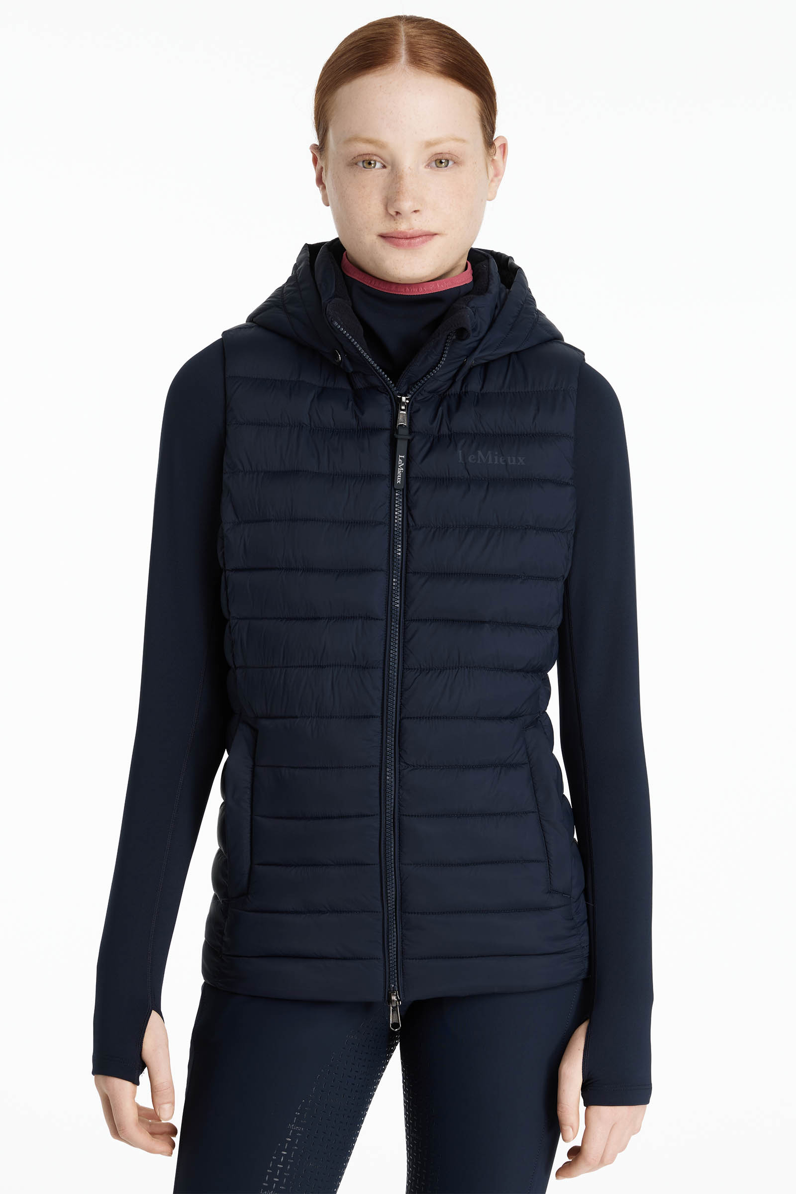Navy LeMieux Young Rider Ruby gilet matelassé pour enfant