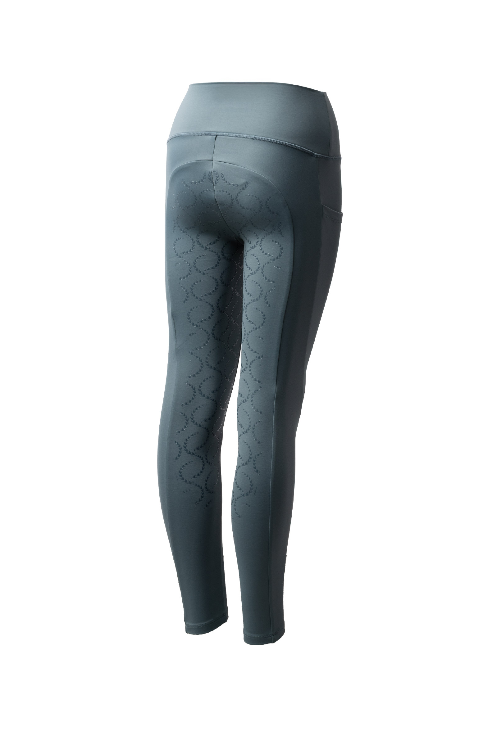 Horze Gillian Leggings d'&eacute;quitation thermiques avec grip int&eacute;gral pour enfants