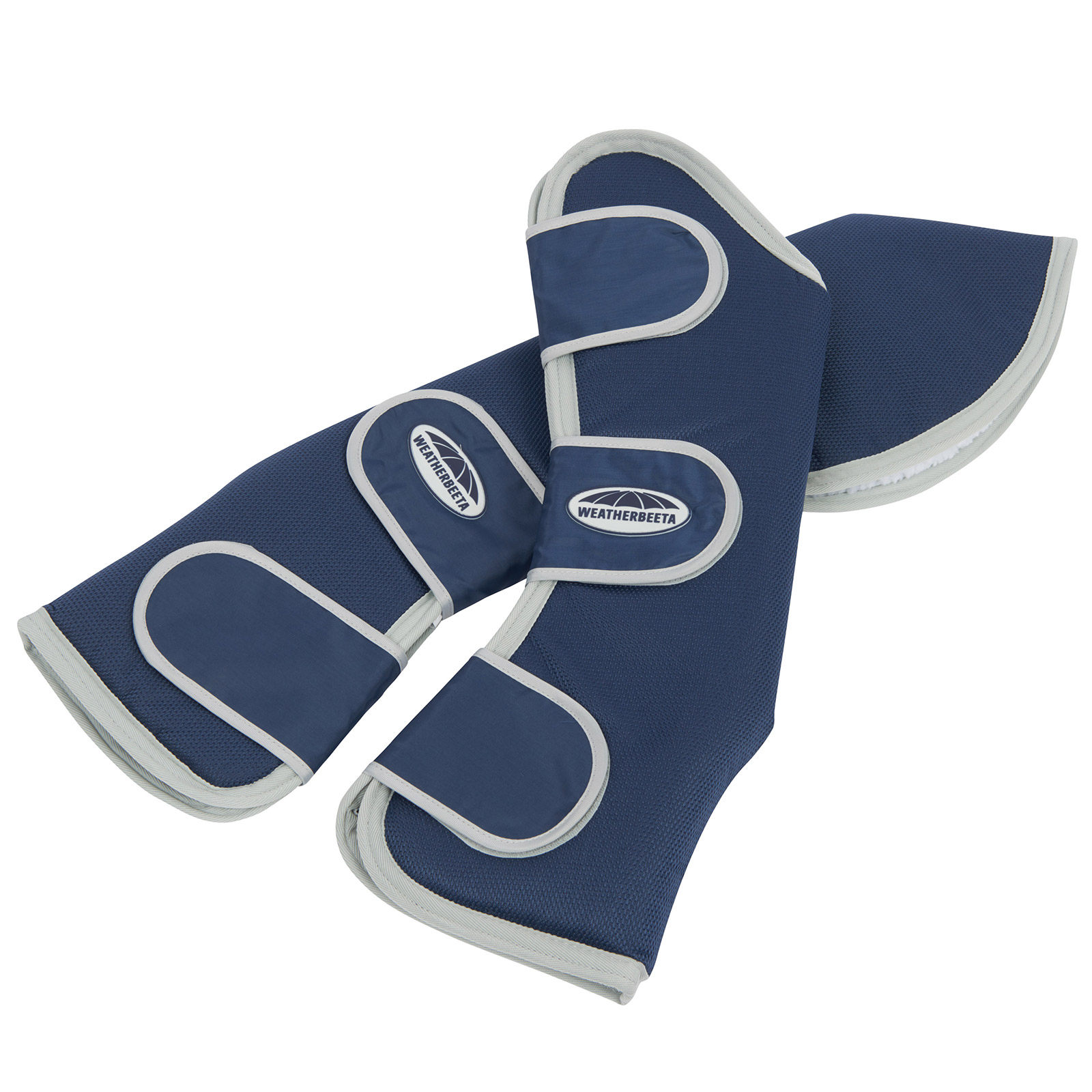 Dark Blue/Silver Guêtres de transport à attaches larges Weatherbeeta