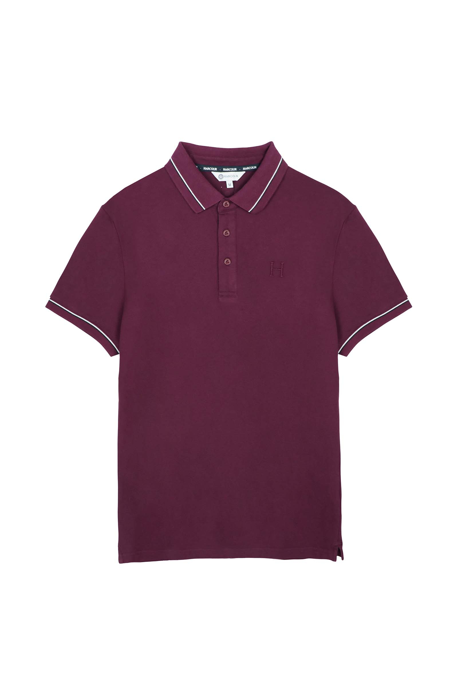 Dark Purple Harcour Pampelonne Polo homme